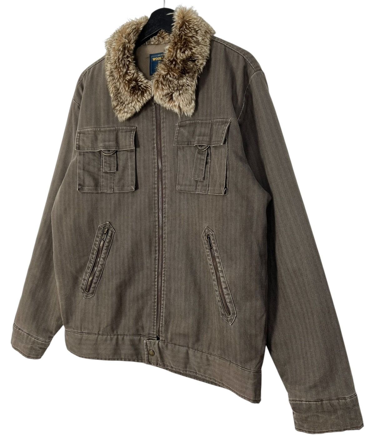 Woolrich Woolen Mills Vintage Woolrich Herringbone Sherpa Jacket Size US L / EU 52-54 / 3 - 4 Thumbnail