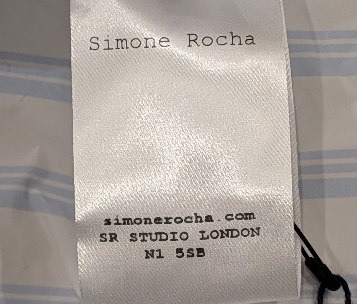 Simone Rocha SIMONE ROCHA Multi Stripe LS Sport Shirt White/Blue Medium Size US M / EU 48-50 / 2 - 6 Thumbnail