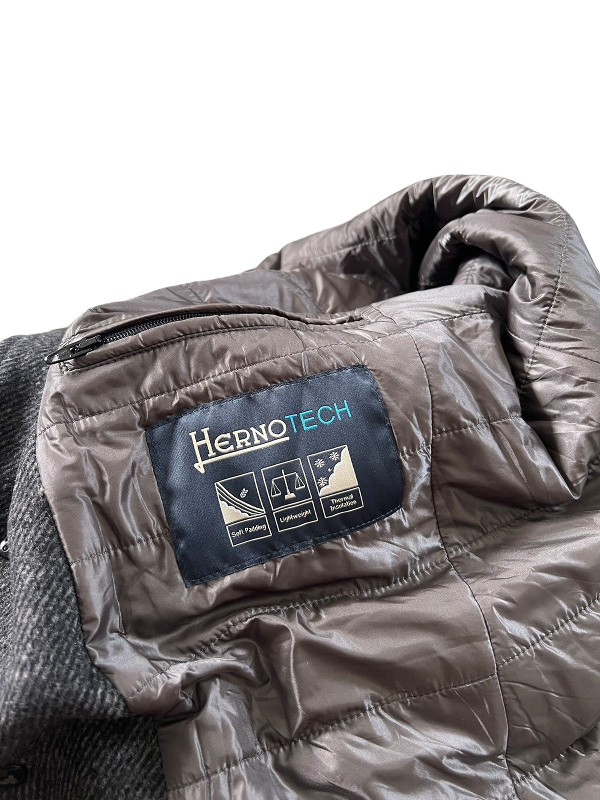 Herno Herno Puffer Lining Wool Long Coat Size US L / EU 52-54 / 3 - 18 Thumbnail