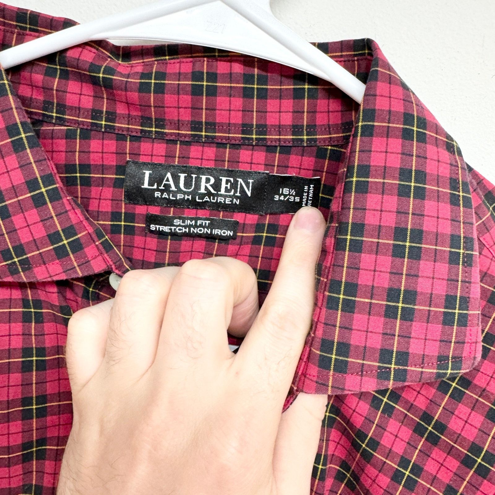 Ralph Lauren RALPH LAUREN Plaid Flannel L/S Shirt Black Label sz 16.5 Size US L / EU 52-54 / 3 - 2 Thumbnail