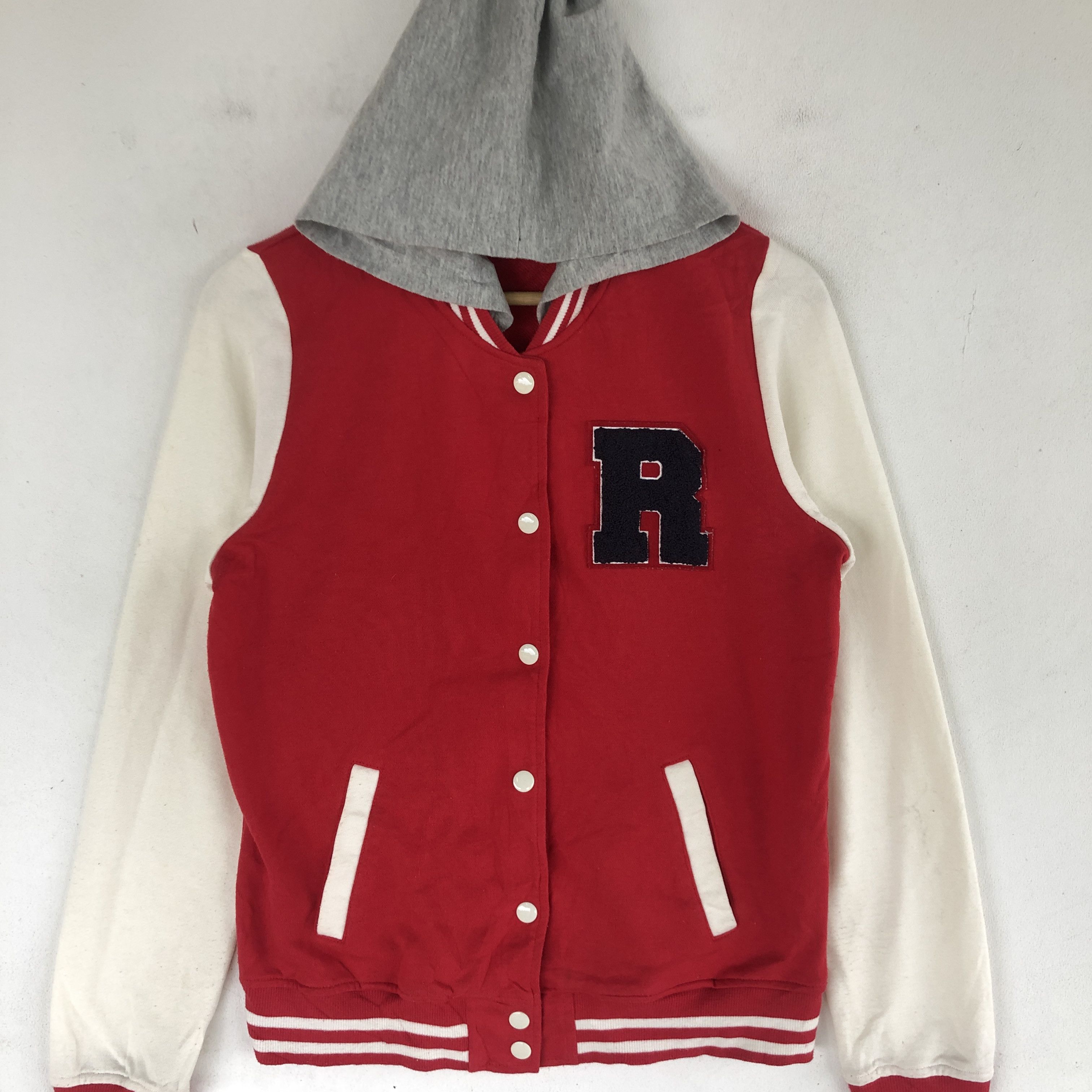 Japanese Brand × Vintage Vintage Japanese Letterman Varsity Sweater Hoodie Sweatshirt Size XS / US 0-2 / IT 36-38 - 3 Thumbnail