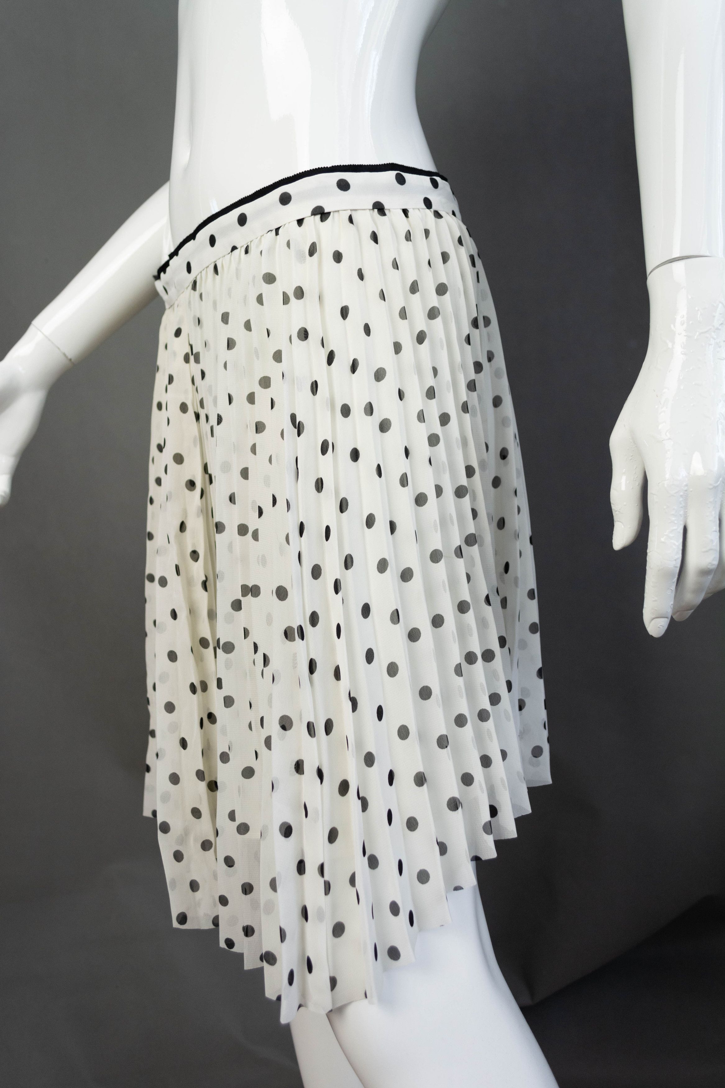 Allsaints ALLSAINTS WHITE SKIRT DOTS Size 30" / US 8 / IT 44 - 4 Thumbnail