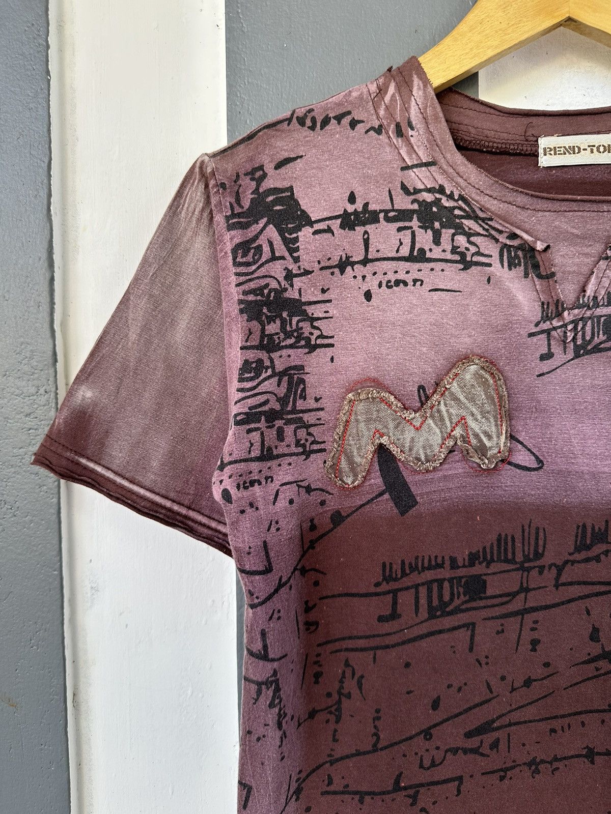 Japanese Brand CRAZY FADED DISTRESSED POEM TSHIRT SEDITIONARIES Size US S / EU 44-46 / 1 - 2 Thumbnail