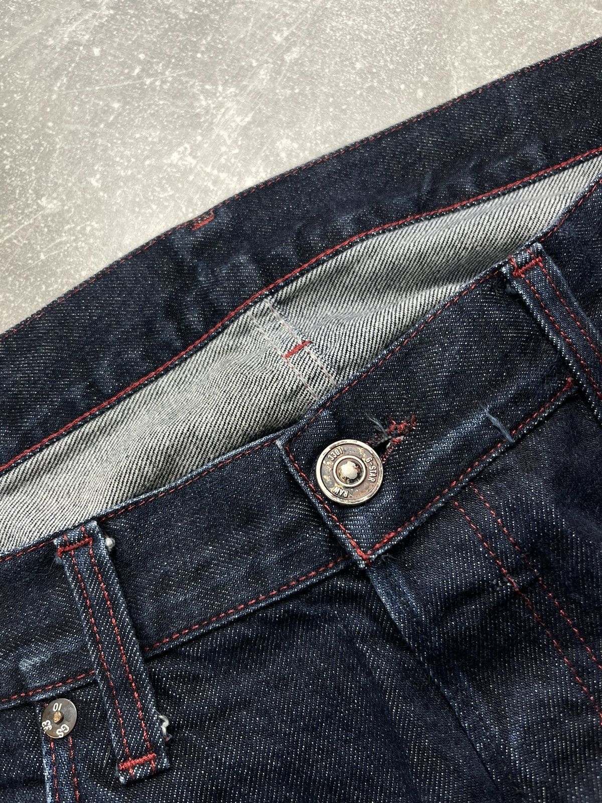G-Star G-Star RAW Selvedge Denim Jeans Dark Indigo Made in Italy Size US 33 - 11 Thumbnail