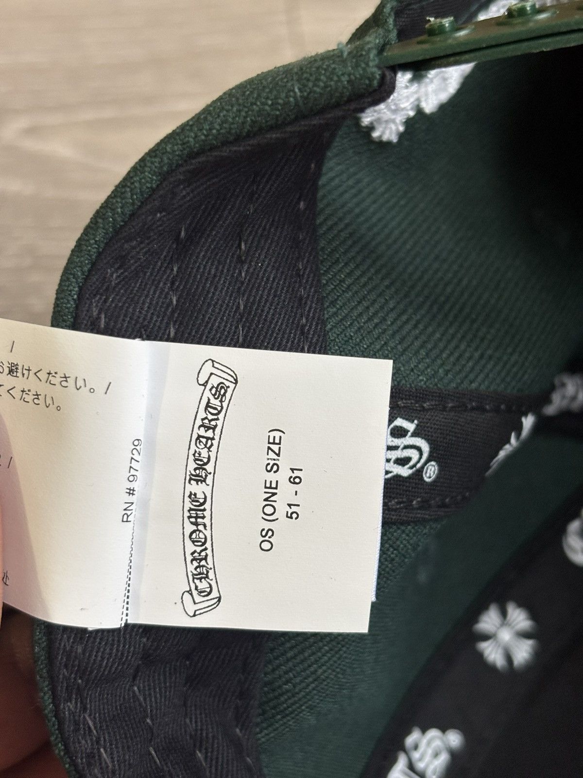 Chrome Hearts Chrome Hearts CH Baseball Cap Green/White Snapback Hat Size ONE SIZE - 8 Thumbnail