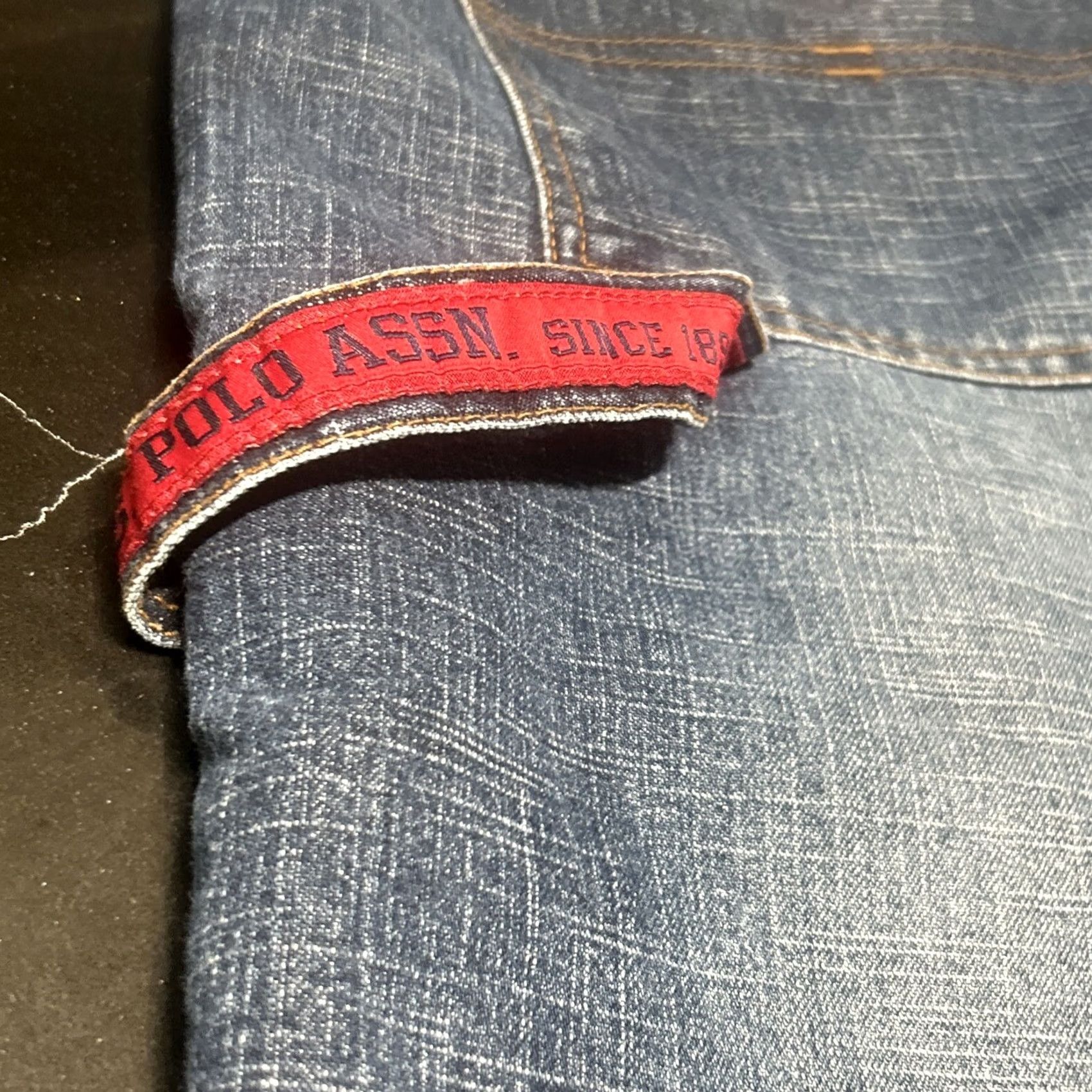 Vintage US Polo Assn. 1890 Jeans Mens 38" Dark Blue Carpenter Relaxed Straight 30in Inseam Hip Hop N/A Size US M / EU 48-50 / 2 - 3 Thumbnail