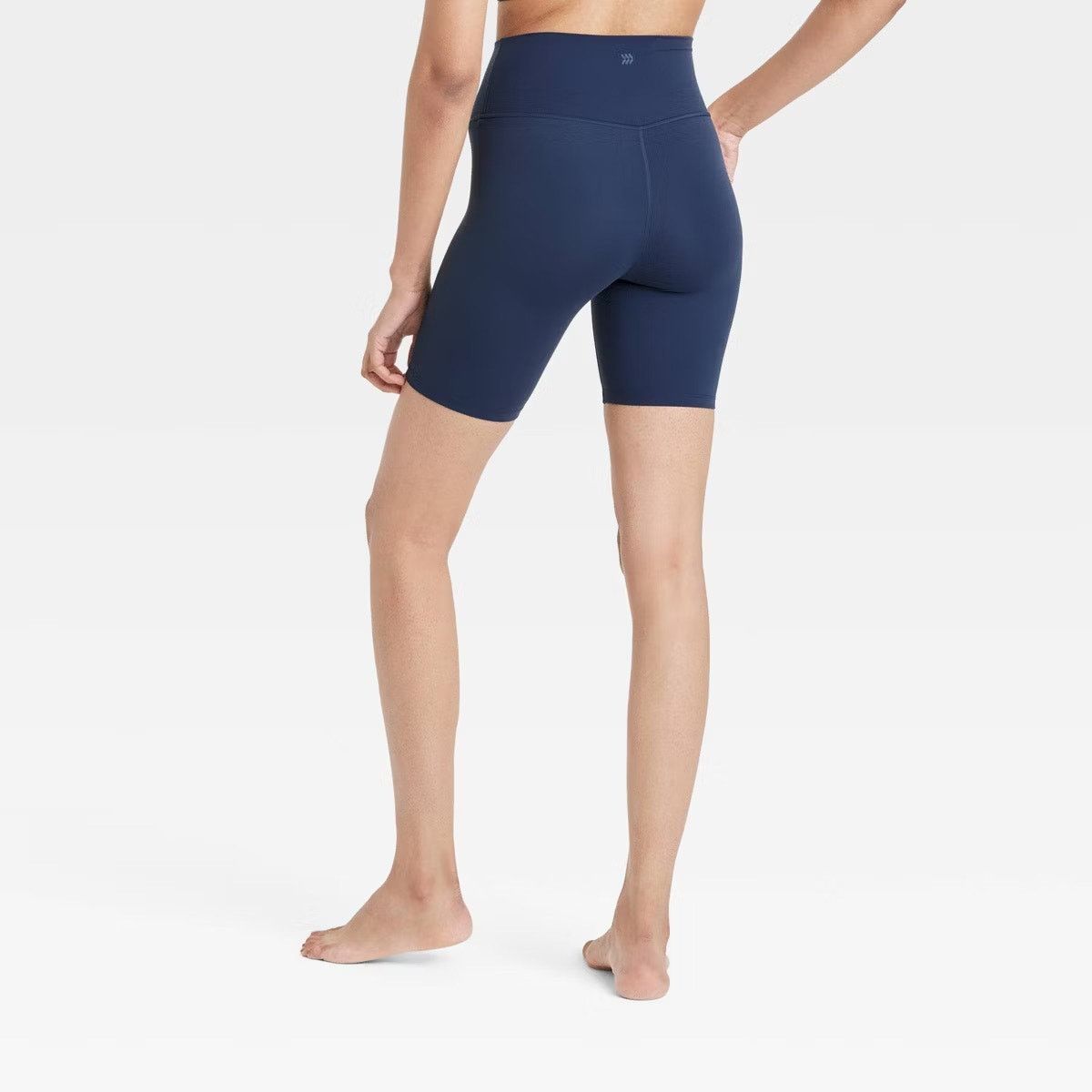 The Unbranded Brand High-Rise Bike Shorts 6” Inseam - All In Motion Navy Blue L Size 32" / US 10 / IT 46 - 2 Thumbnail