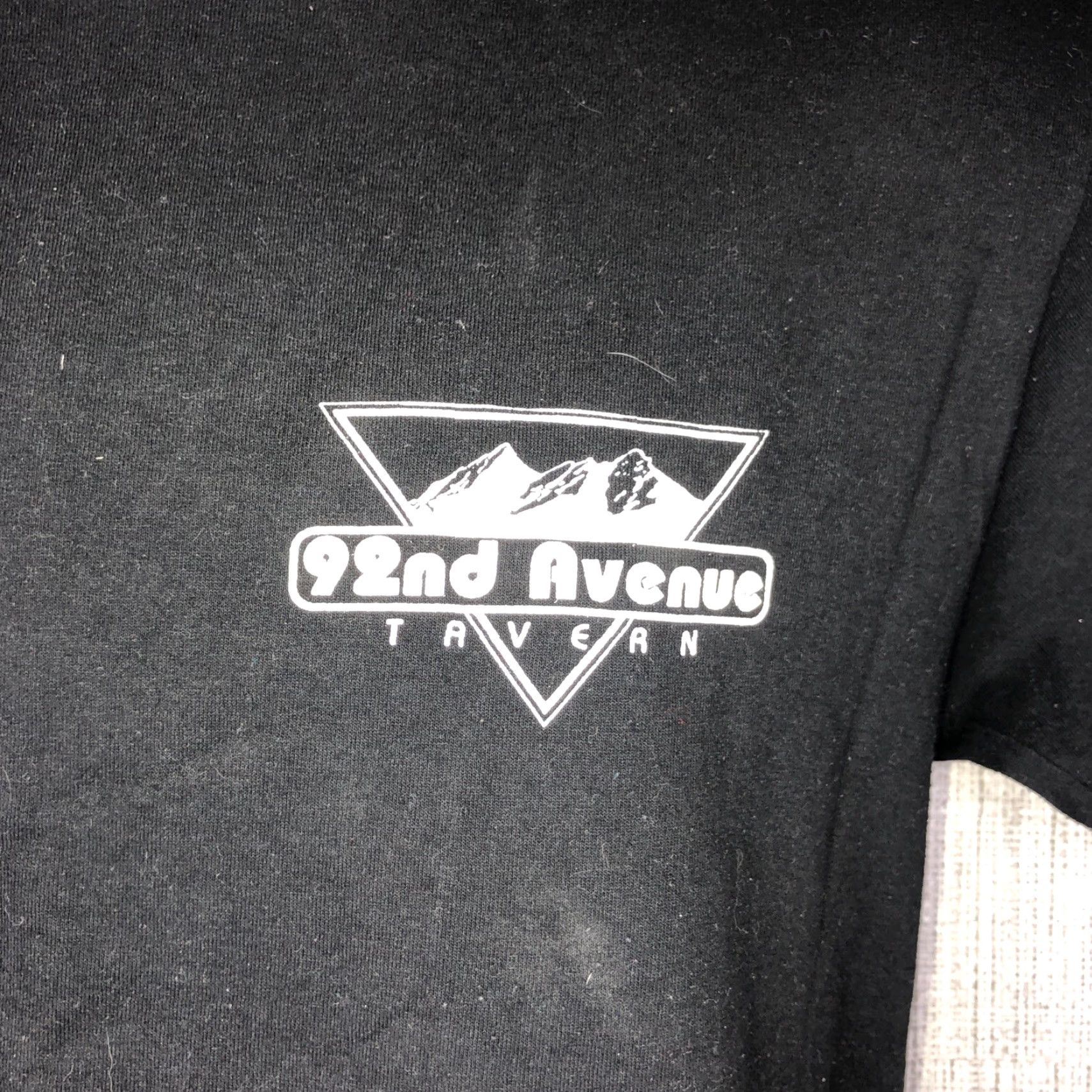 Hanes VINTAGE 92nd Avenue T-Shirt Mens M VTG Single Stitch Black Short Sleeve T Neck Hanes Mens M Size US M / EU 48-50 / 2 - 2 Thumbnail