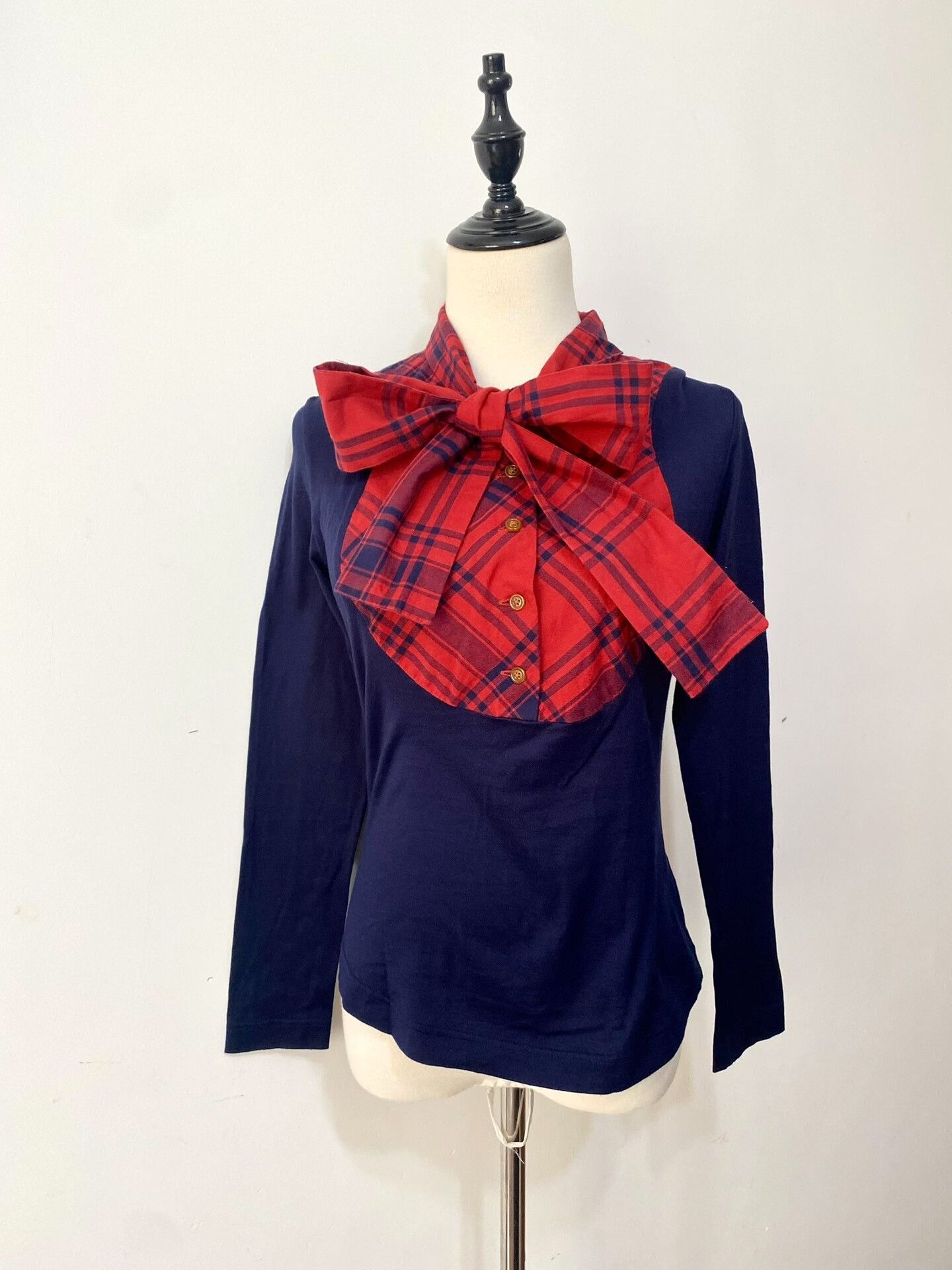 Vivienne Westwood vivienne westwood navy red bow top Size S / US 4 / IT 40 - 1 Thumbnail