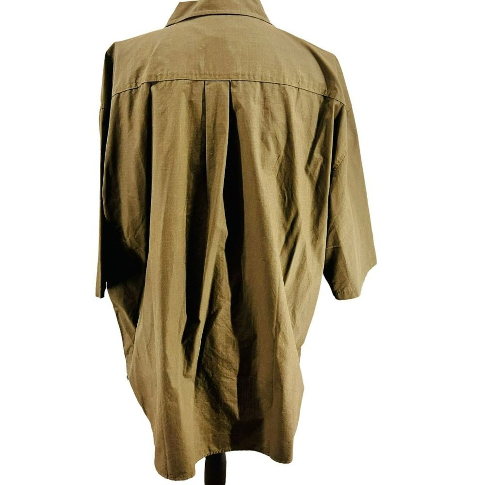 Dickies Dickies Button Front Short Sleeve Ripstop Shirt Green 3XL Size US XXL / EU 58 / 5 - 4 Thumbnail