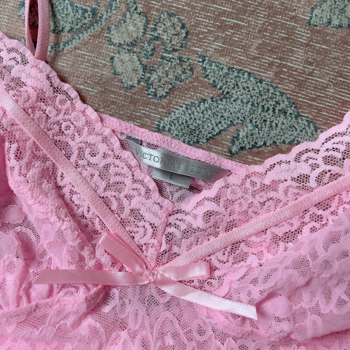 Victoria's Secret VS Pink Floral Mesh Sheer Mini Dress (S-L) Size ONE SIZE - 5 Thumbnail