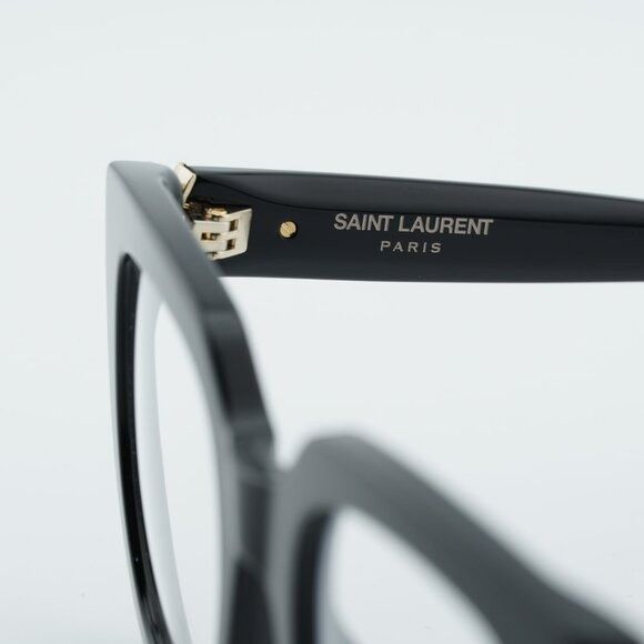 Saint Laurent Paris Saint Laurent SL M143 OPT 001 Eyeglasses Black 51mm Square Size ONE SIZE - 7 Thumbnail