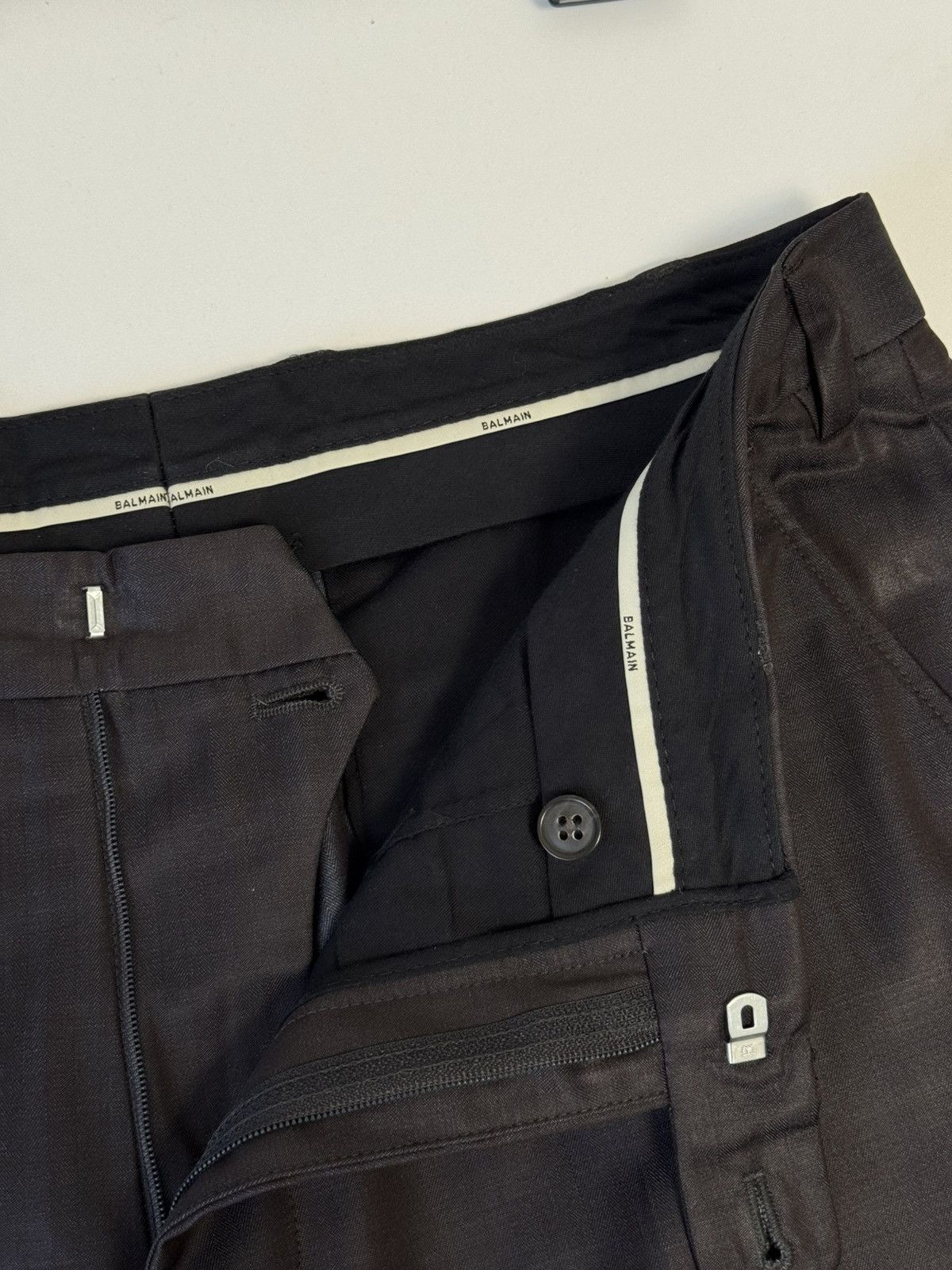 Balmain Balmain Wool Jacket Blazer Pants Suit Size 50R - 21 Thumbnail