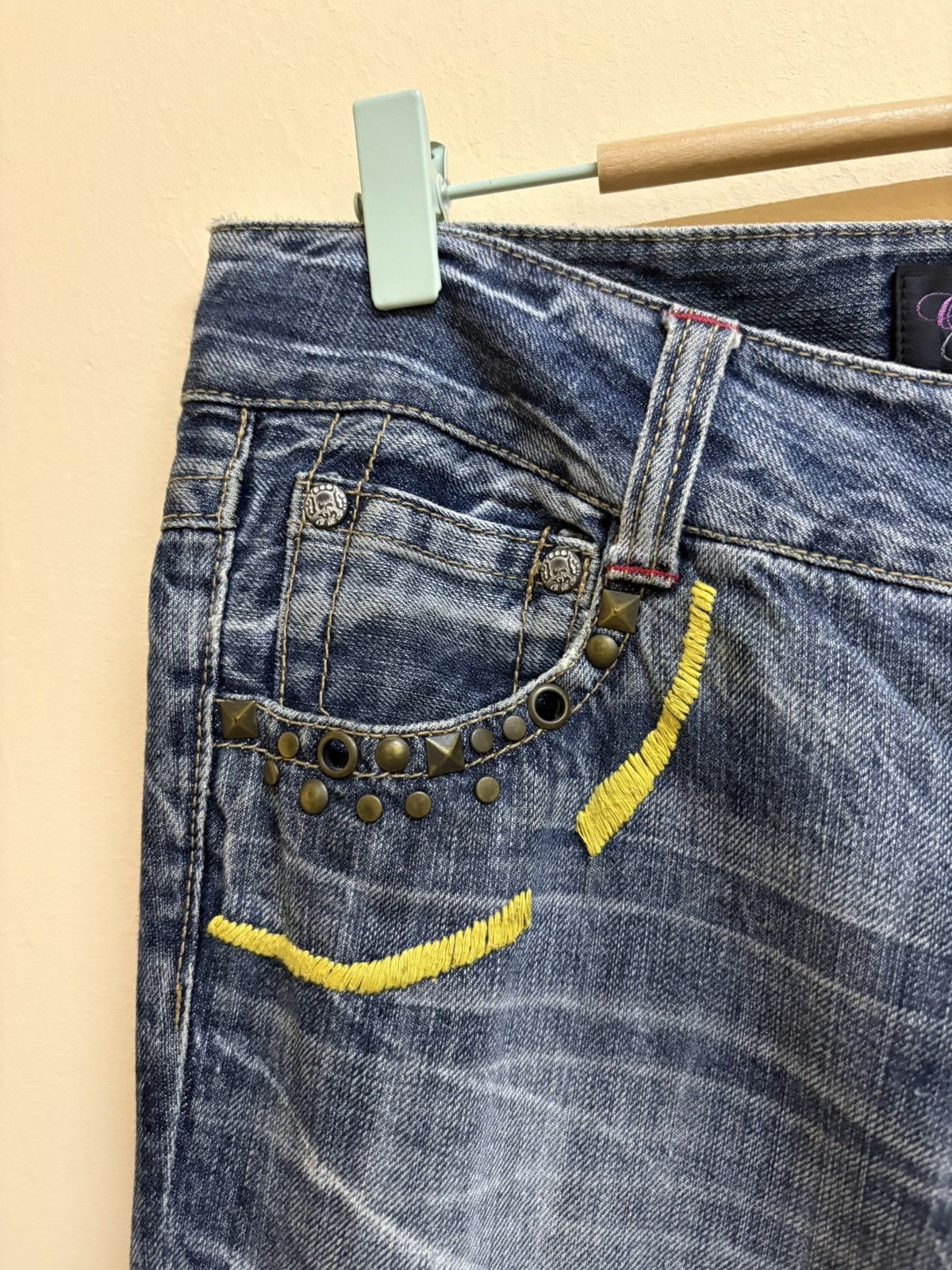 If Six Was Nine × Japanese Brand Vintage Y2k Oririn Jeans Spell Out Poem Flared Jeans Size US 32 / EU 48 - 11 Thumbnail