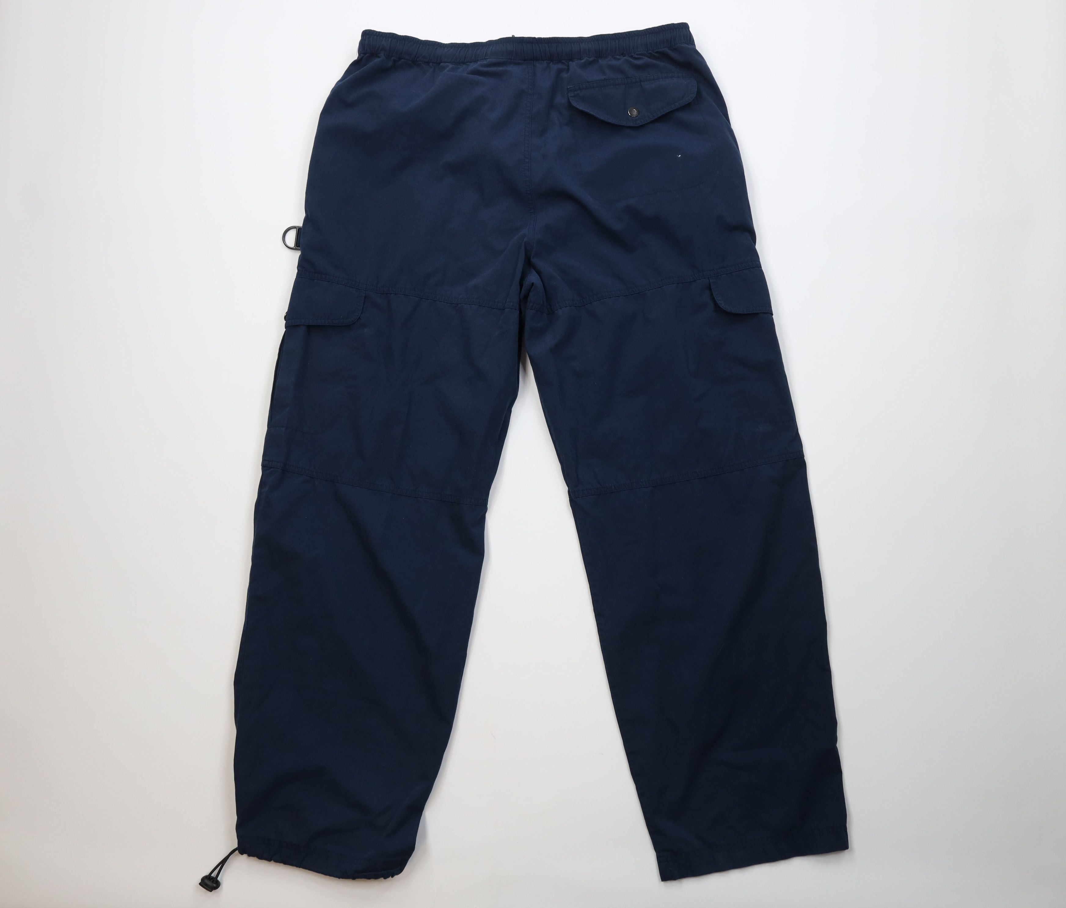 Aeropostale Vintage 90s Y2K Aeropostale Wide Leg Cargo Pants Navy Blue Size US 36 / EU 52 - 12 Thumbnail