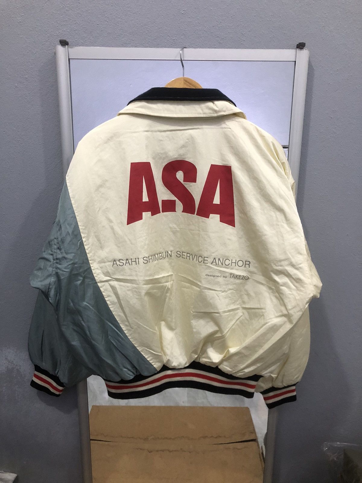 Issey Miyake × Japanese Brand × Vintage ASA bomber Jacket design 