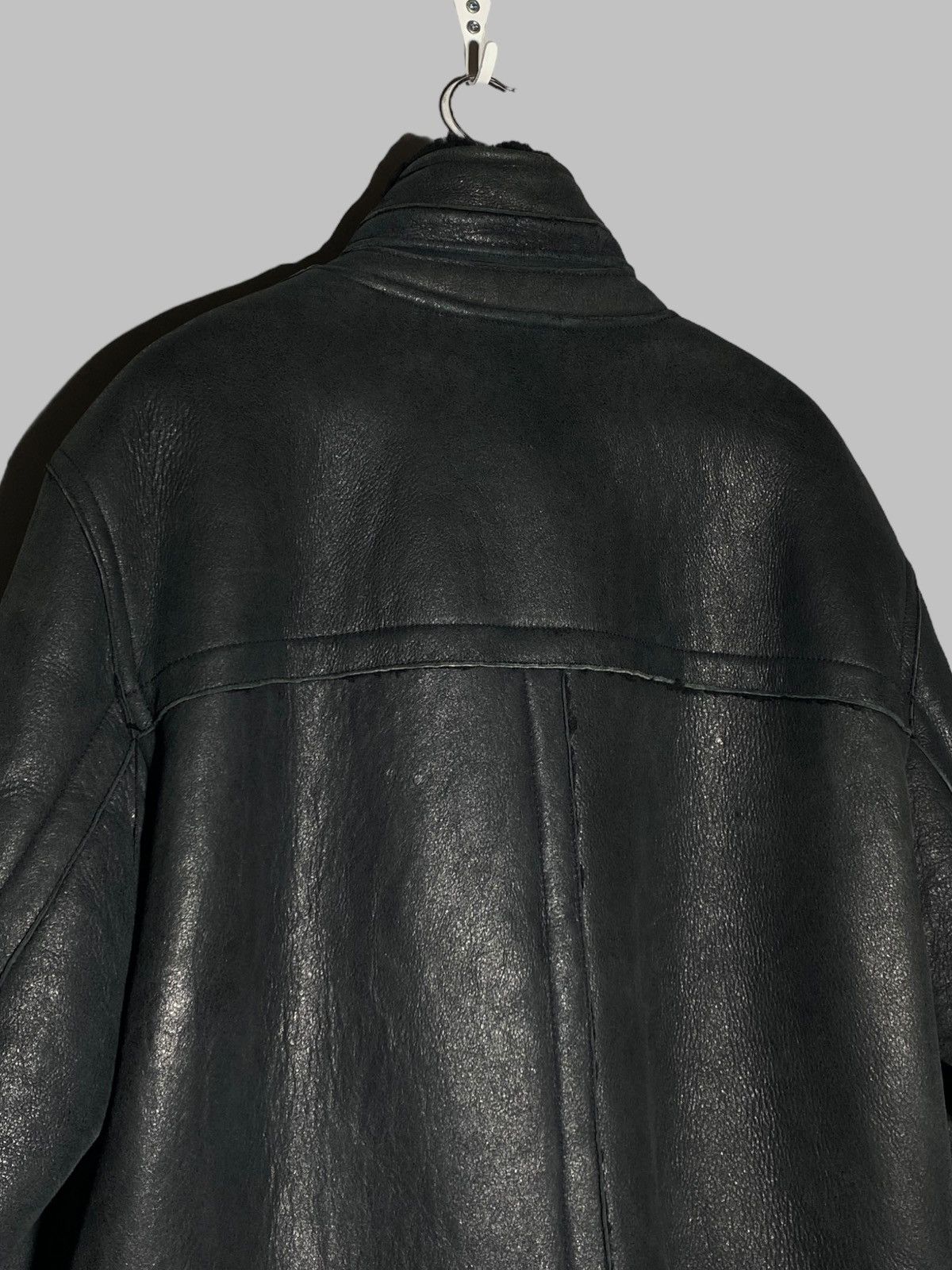 Versace Versace Classic V2 Shearling Jacket Black Vintage Rare Coat Size US XL / EU 56 / 4 - 4 Thumbnail