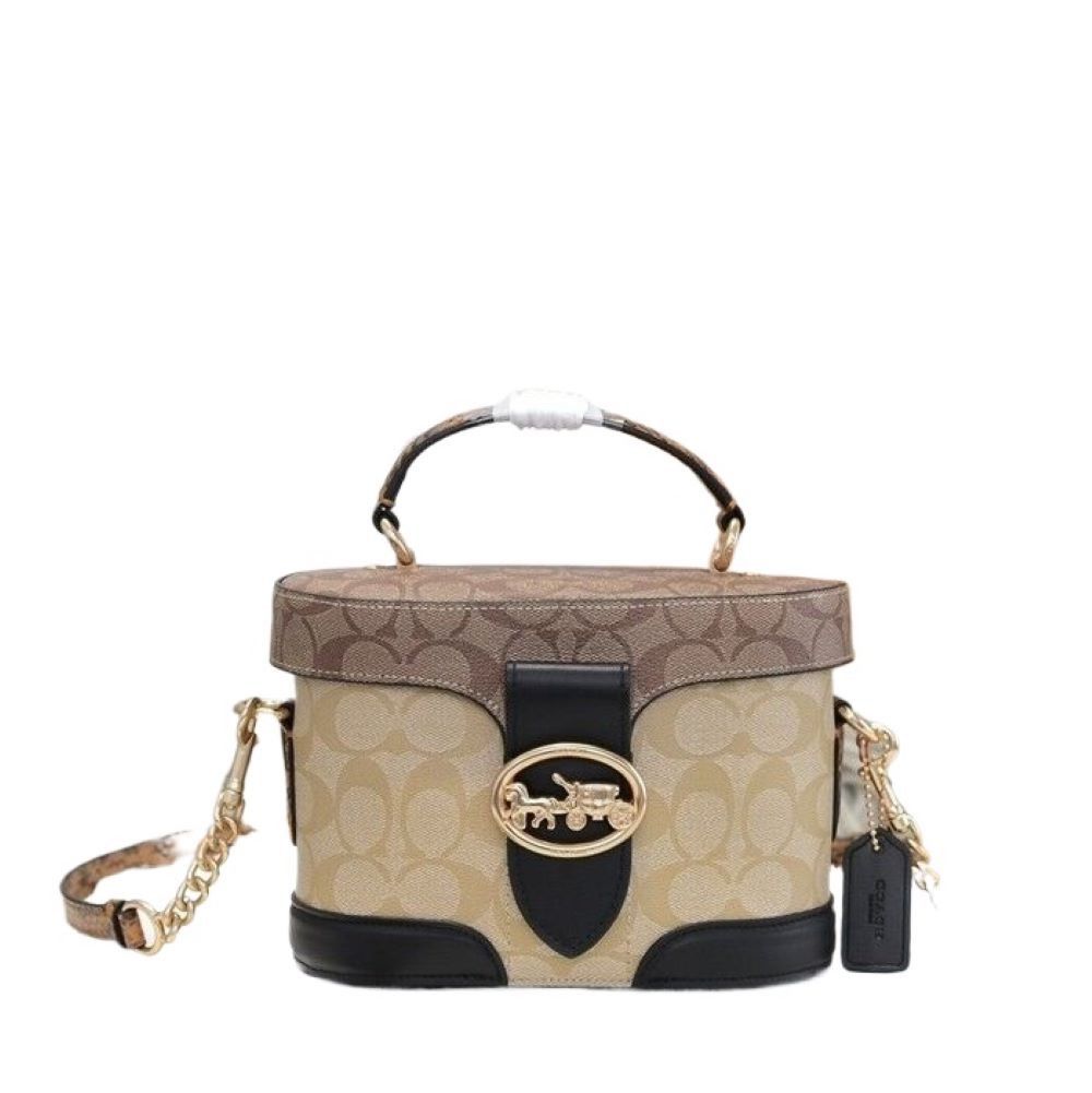 Coach GEORGIE GEM CROSSBODY IN BLOCKED SIGNATURE CANVAS (C5504) Size ONE SIZE - 1 Thumbnail