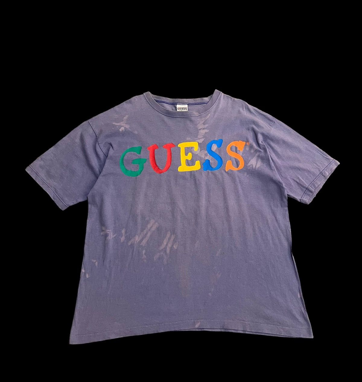 Guess A vintage Thrashed Faded Bleach Guess Shirt Size US L / EU 52-54 / 3 - 1 Thumbnail