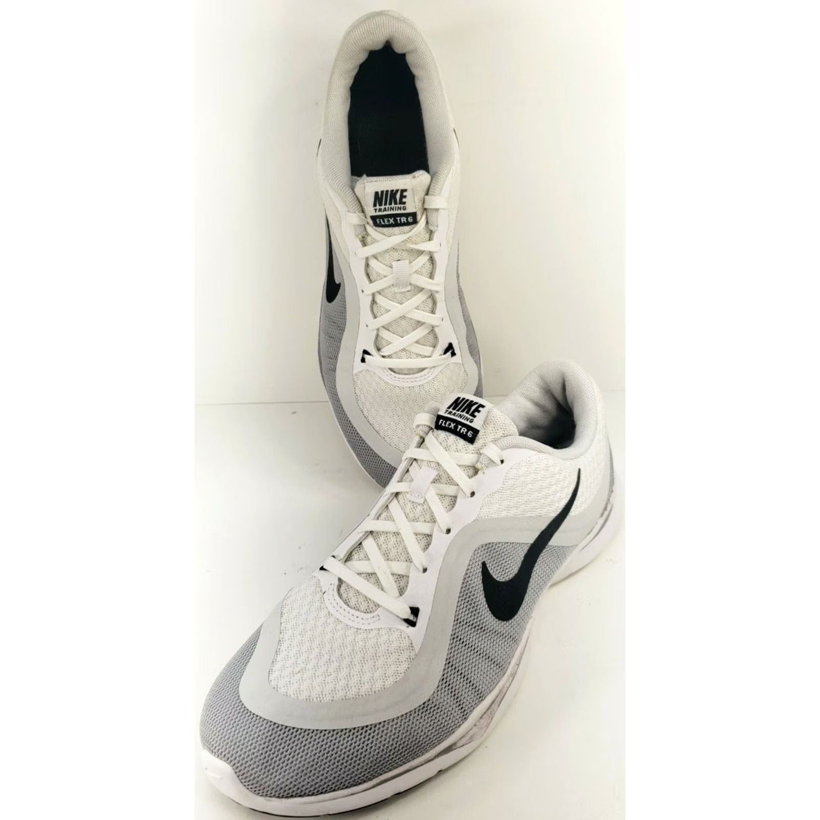 Nike Nike Training Flex TR 6 Womens Athletic Shoe Size 10M White Gray Black Size US 12 / IT 42 - 6 Thumbnail