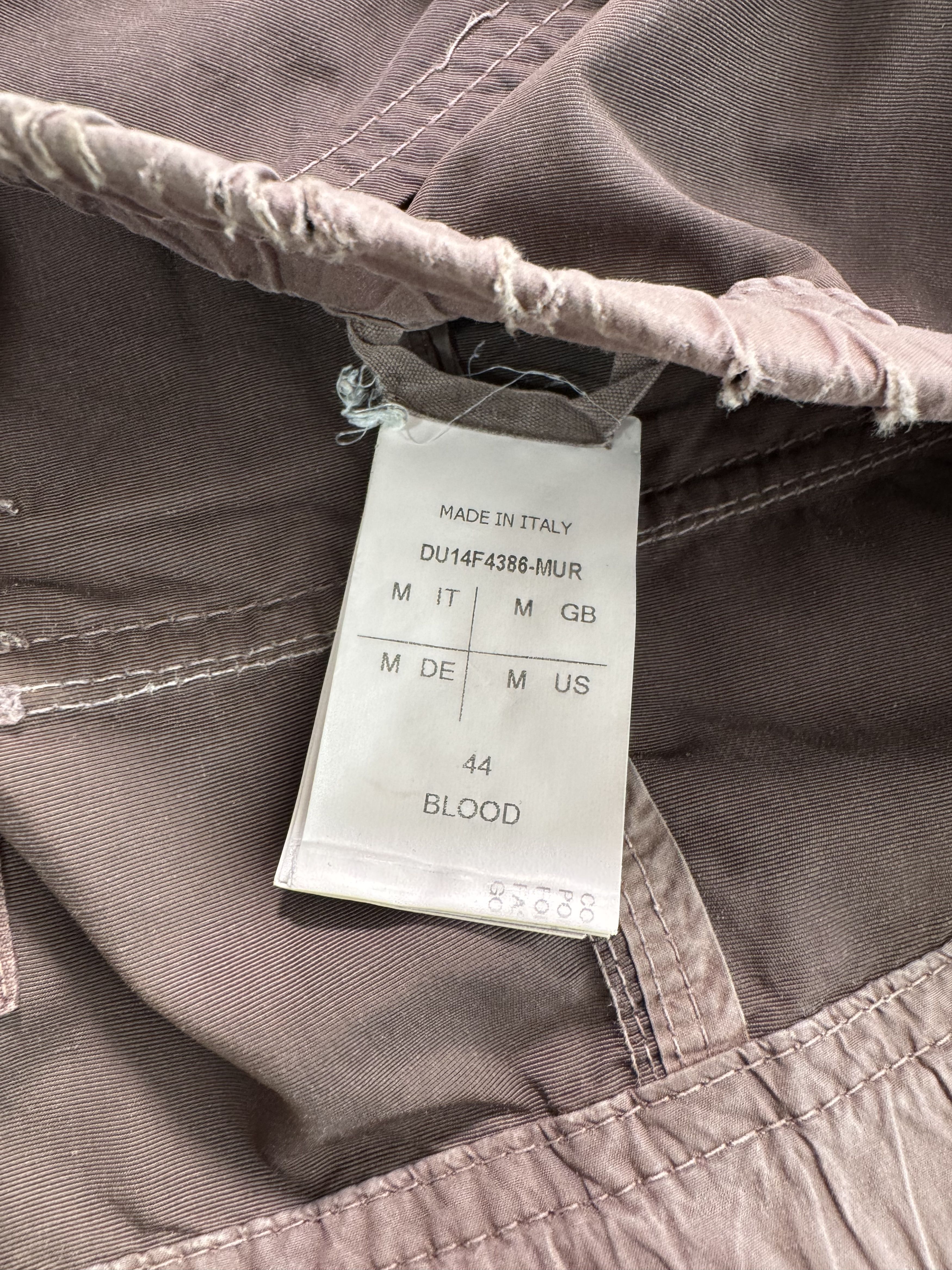 Rick Owens Rick Owens RARE COLOR Blood Creatch Cargo Shorts Size US 34 / EU 50 - 11 Thumbnail