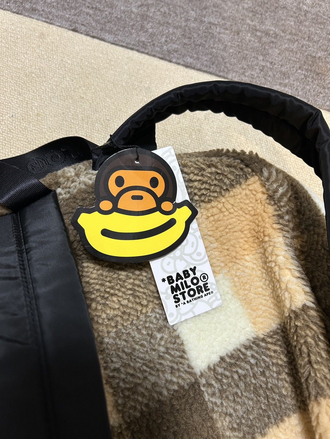 Bape Bape Brown Plaid Baby Milo Medium backpack fur Size ONE SIZE - 9 Thumbnail