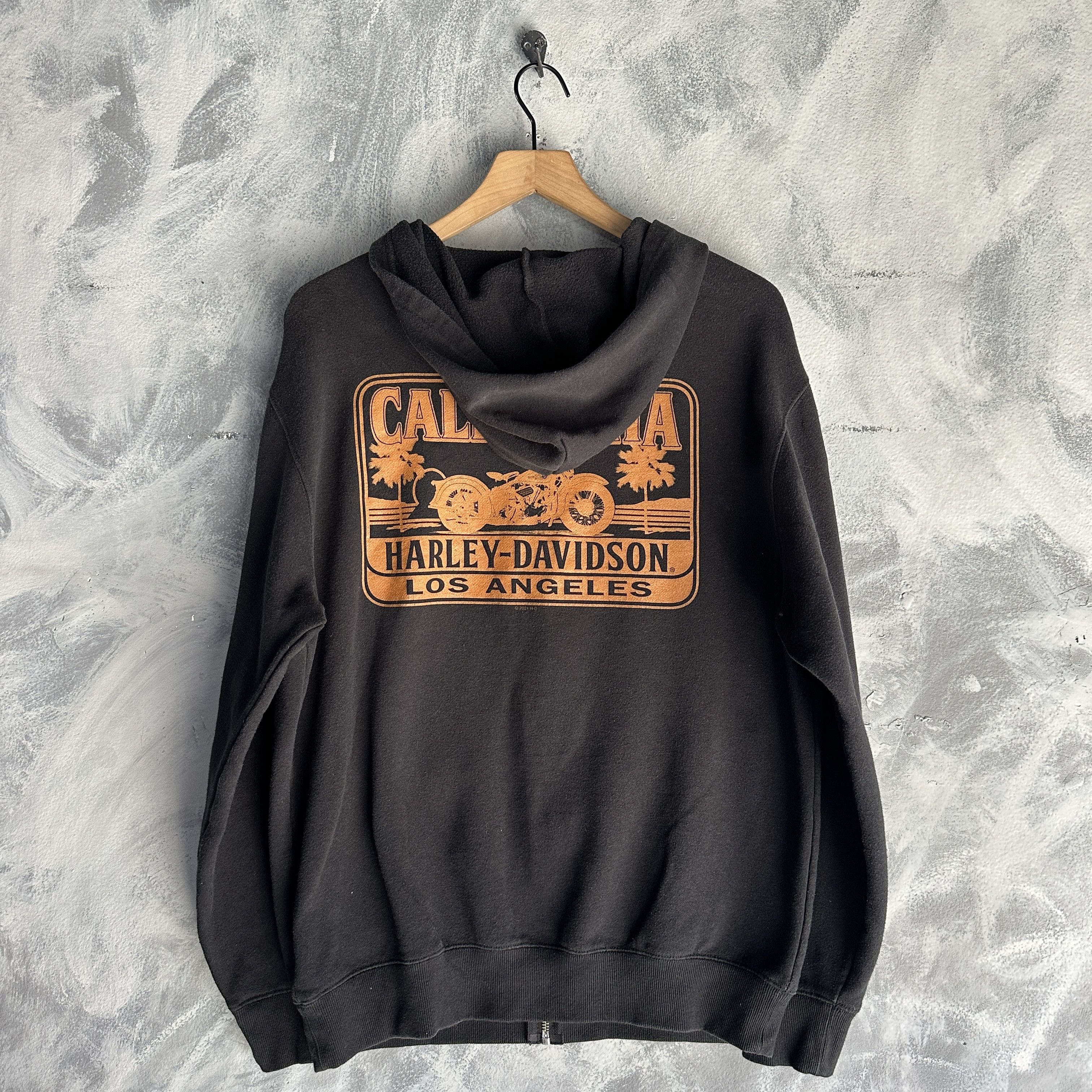 Harley Davidson Vtg Harley Davidson Zip Up Hoodie Mens Sleeve Hits Spell Out Size US L / EU 52-54 / 3 - 9 Thumbnail