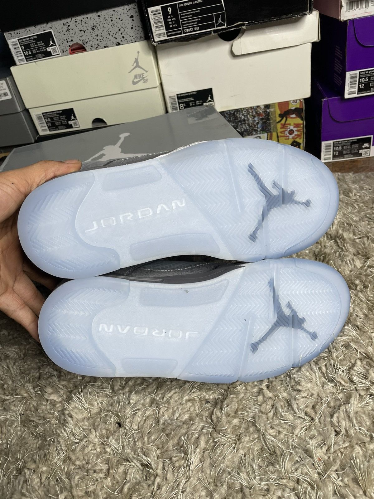 Jordan Brand Jordan 5 Wolf Grey Size US 8.5 / EU 41-42 - 7 Thumbnail