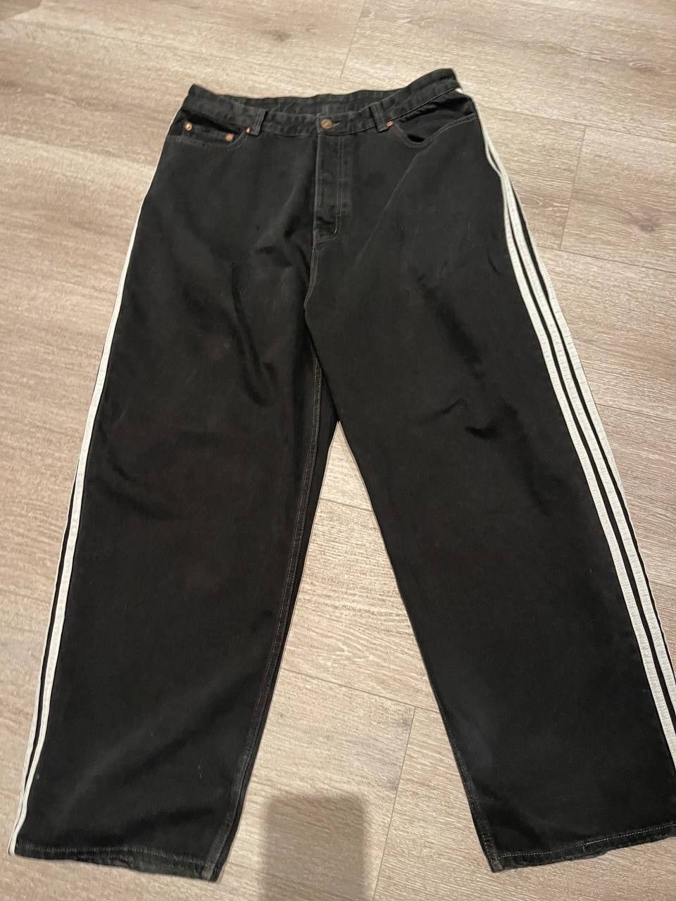 image of Balenciaga Adidas Black Denim, Men's (Size 38)