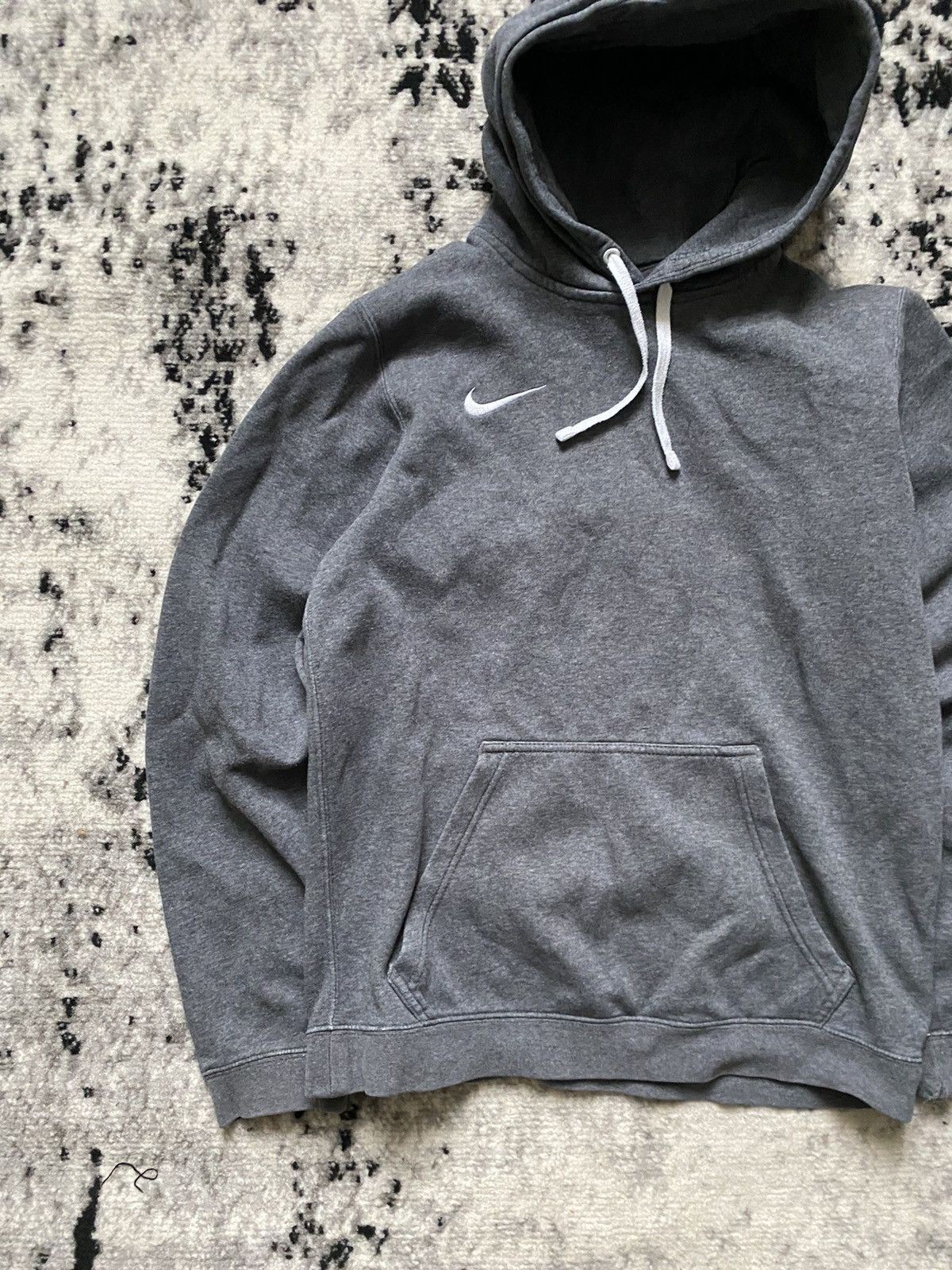Nike × Vintage Nike Vintage Hoodie Boxy Streetwear Y2k Small Logo Drill Size US S / EU 44-46 / 1 - 3 Thumbnail