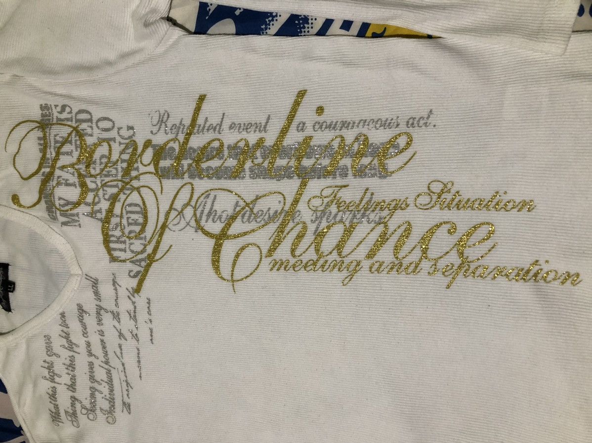 Japanese Brand Poem Glitter Long-sleeve Japanese Brand Borderline of Chance Size US L / EU 52-54 / 3 - 3 Thumbnail