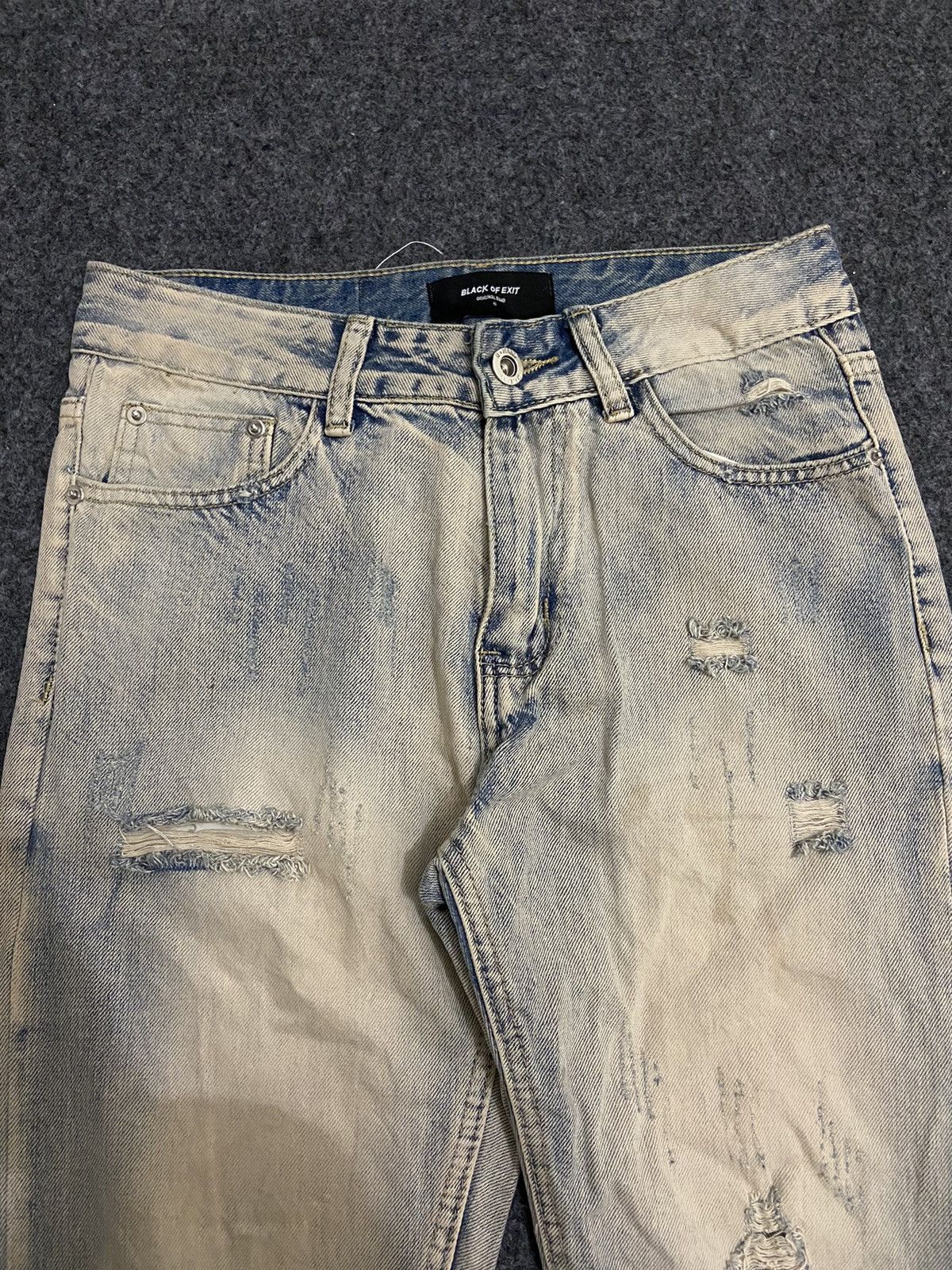Hysteric Glamour × If Six Was Nine × Le Grande Bleu (L.G.B.) Black of exit denim pants desetresed rider Size US 27 - 5 Thumbnail