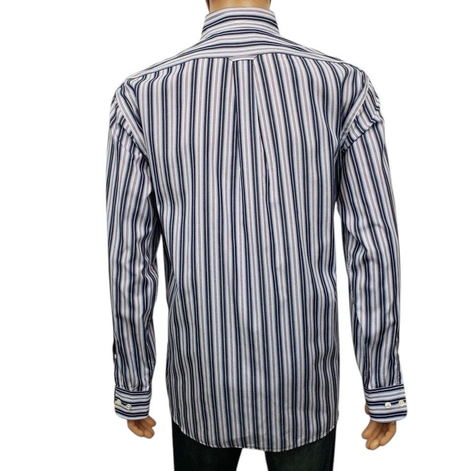 Faconnable Faconnable Shirt Classic Fit Striped Long Sleeve Button Down Size US L / EU 52-54 / 3 - 7 Thumbnail
