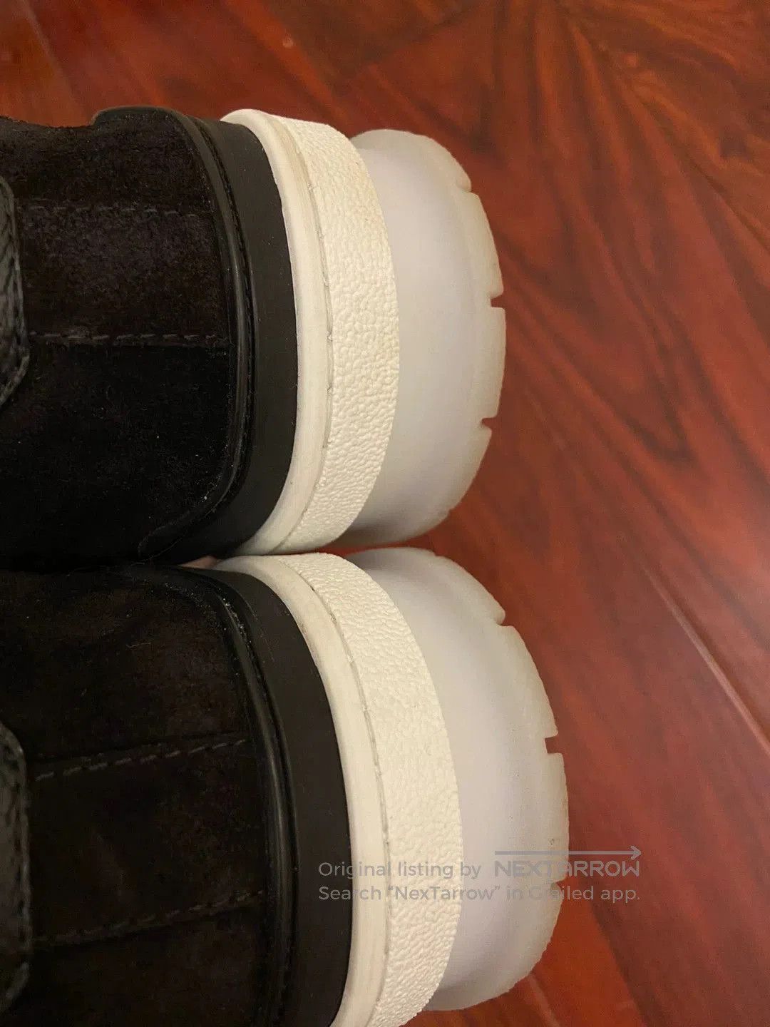Louis Vuitton lv trainer black leather sneakers size 8. Size US 8 / EU 41 - 5 Thumbnail