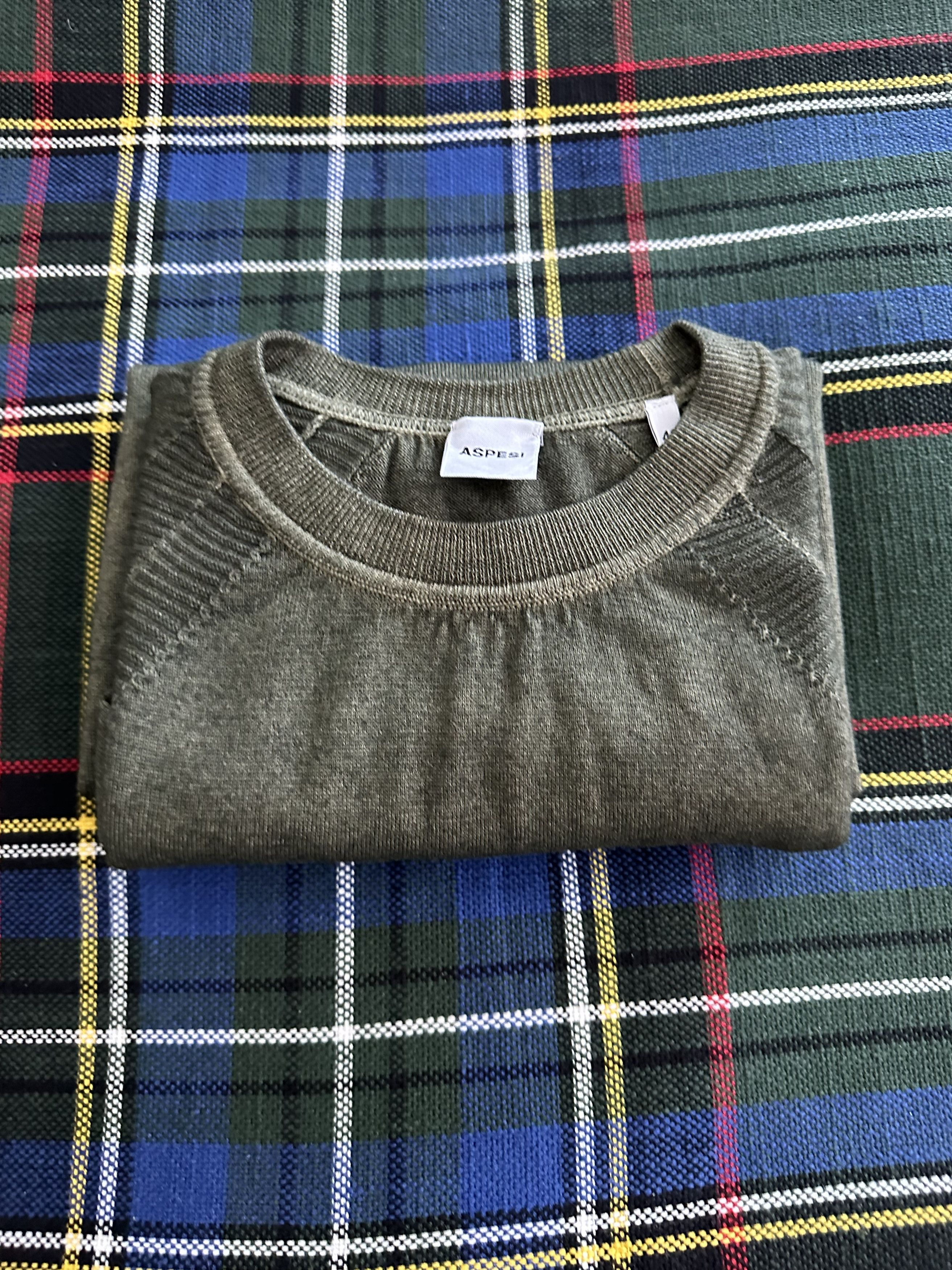 Aspesi Army Green Slim-Fit Wool Sweater IT46 Size US S / EU 44-46 / 1 - 10 Thumbnail