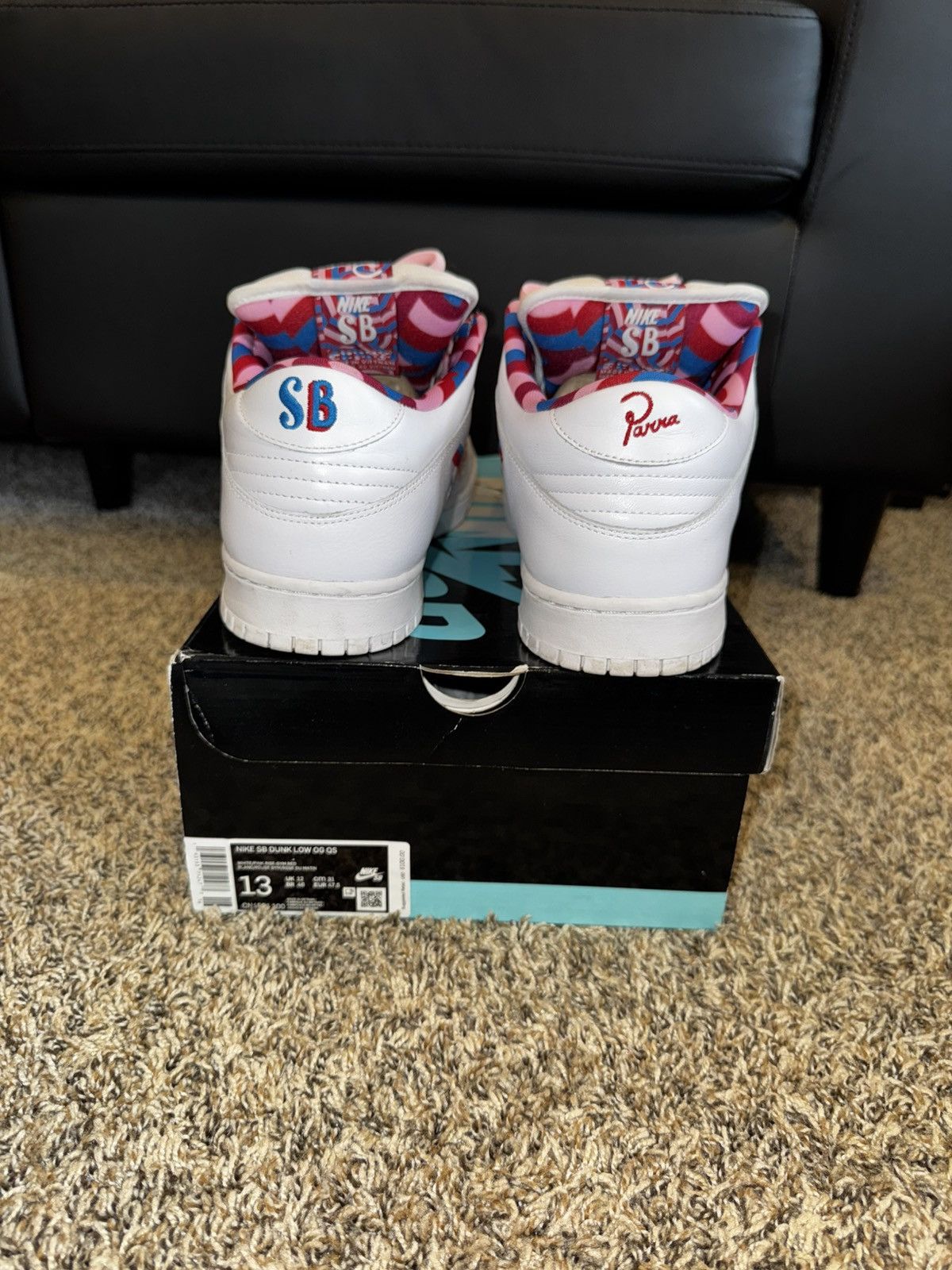 Nike × Parra Nike SB Dunk Low Parra Size US 13 / EU 46 - 2 Thumbnail