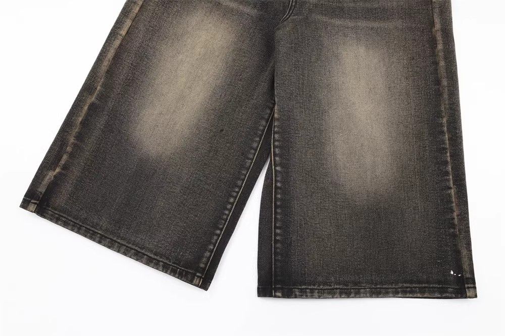 Japanese Brand × Vintage Men's loose casual straight washed distressed denim shorts Size US 32 / EU 48 - 6 Thumbnail