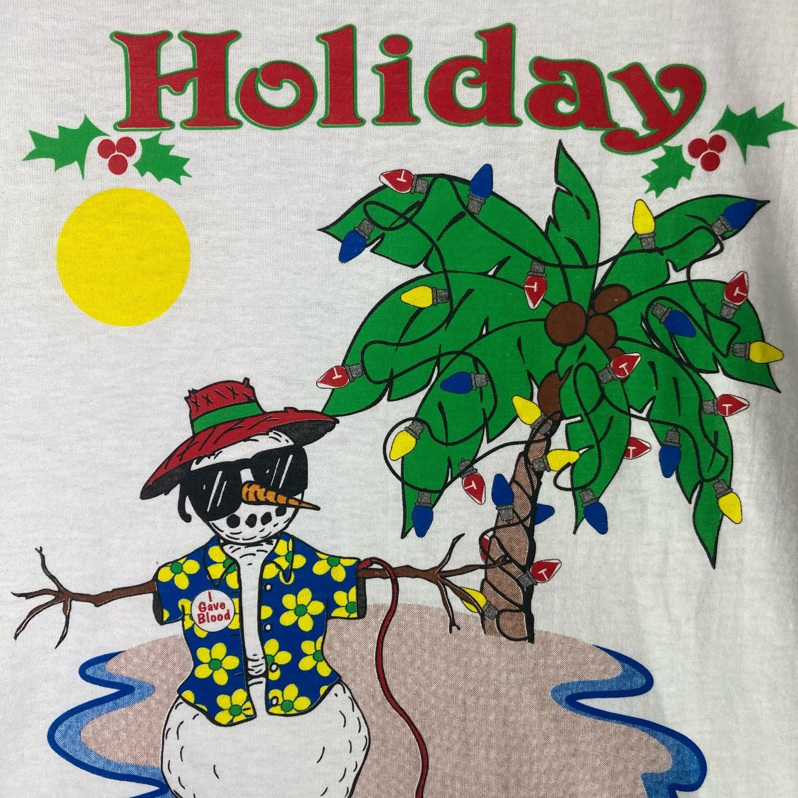 Fruit Of The Loom Blood Drive Vintage T-Shirt 90s USA Made Adult Size XL Size US XL / EU 56 / 4 - 6 Thumbnail