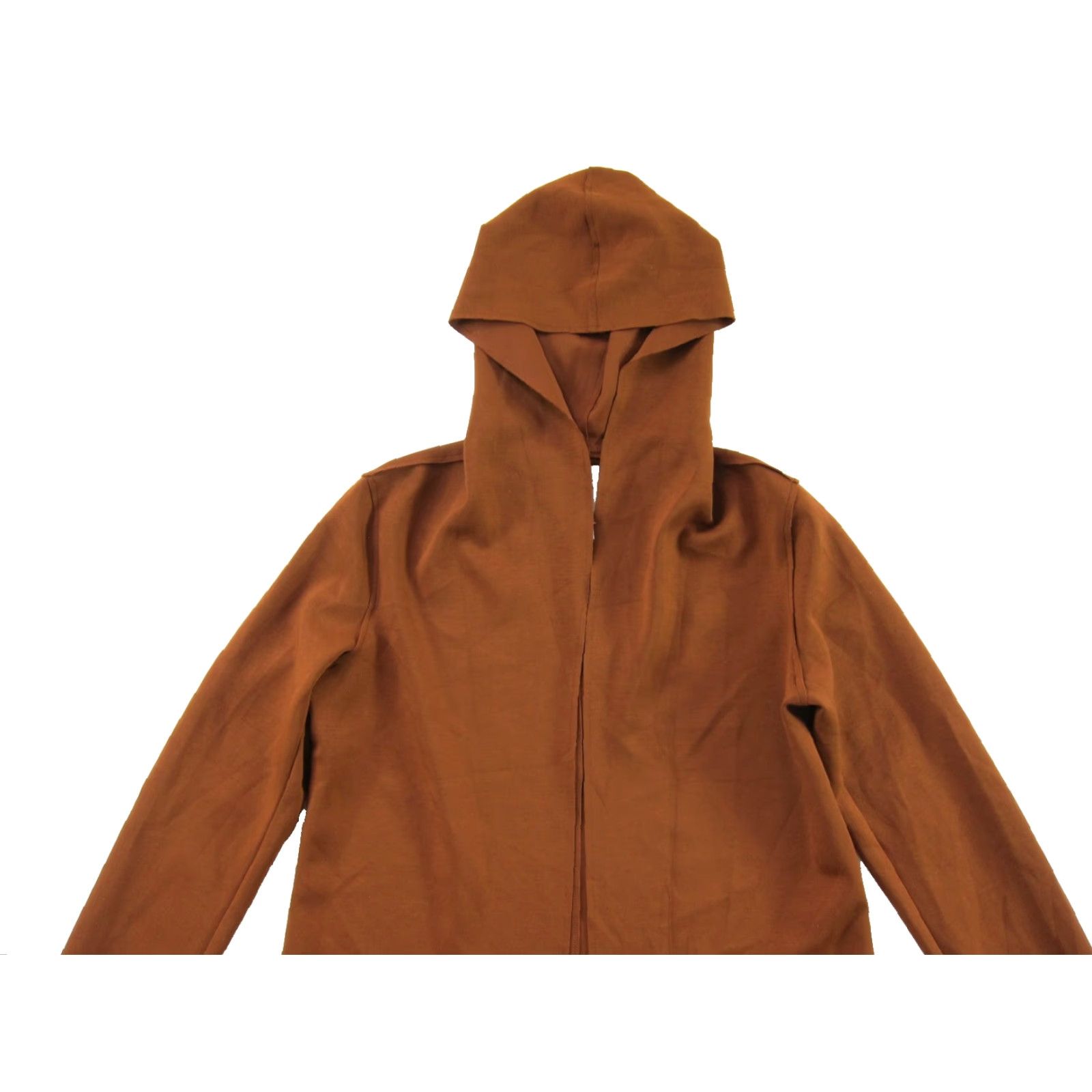 Vintage Nike Carolina Belle Montreal Trench Coat Jacket Open Hooded Brown Stretch XS Women Long Jacket coats Size XS / US 0-2 / IT 36-38 - 4 Thumbnail