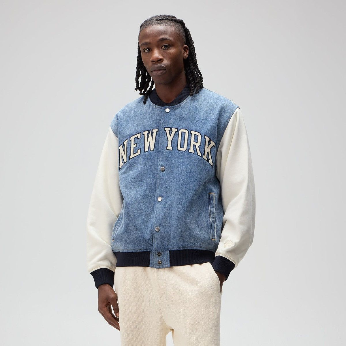 Kith Kith for New York Knicks Denim Marvin Bomber Medium Indigo Size US M / EU 48-50 / 2 - 2 Thumbnail