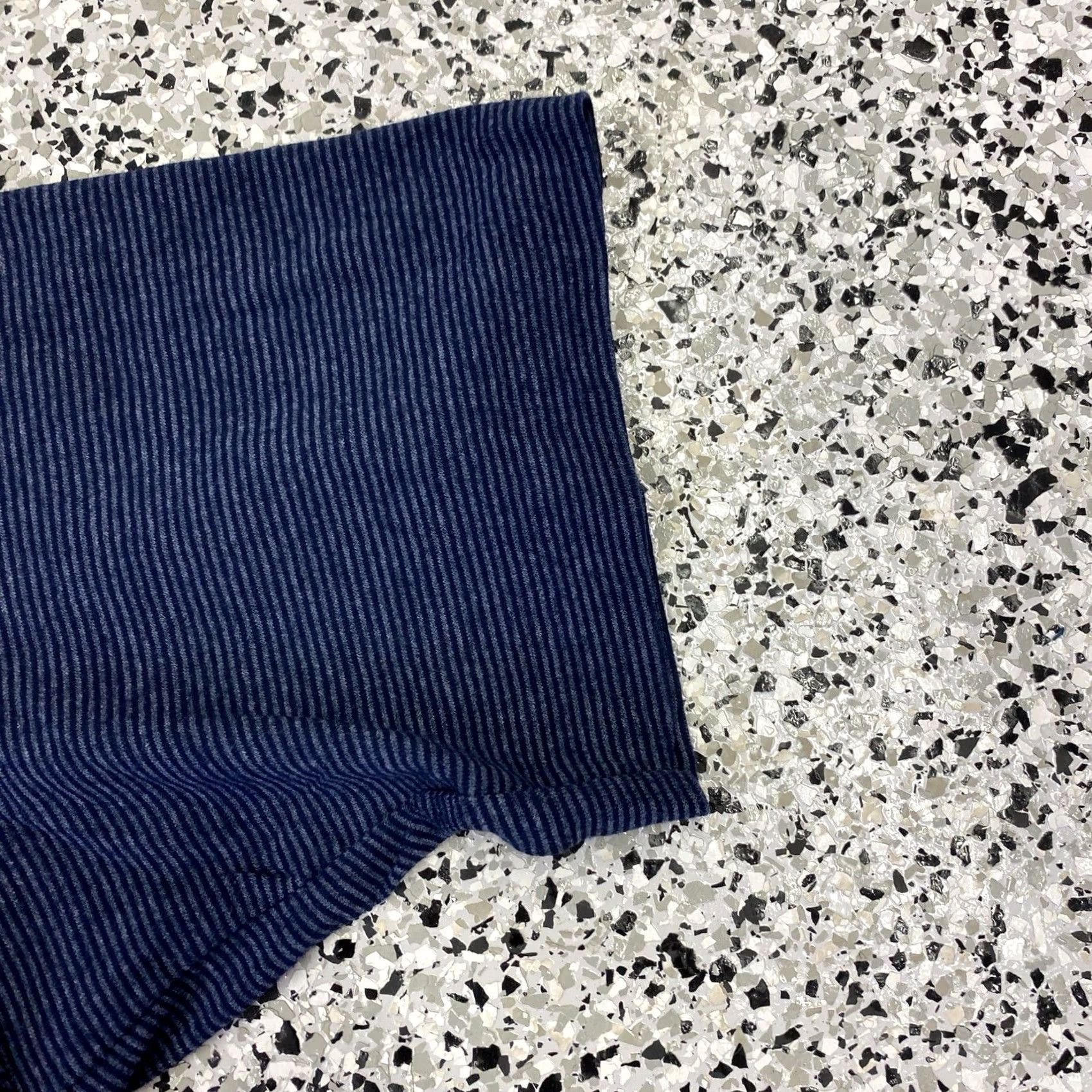 Vintage VINTAGE Striped Shirt Mens XL Blue 90's Single Stitch Shirt Crew Neck Short Sleeve Cotton Knit 1990s Retro Men’s T-Shirt Size US XL / EU 56 / 4 - 4 Thumbnail
