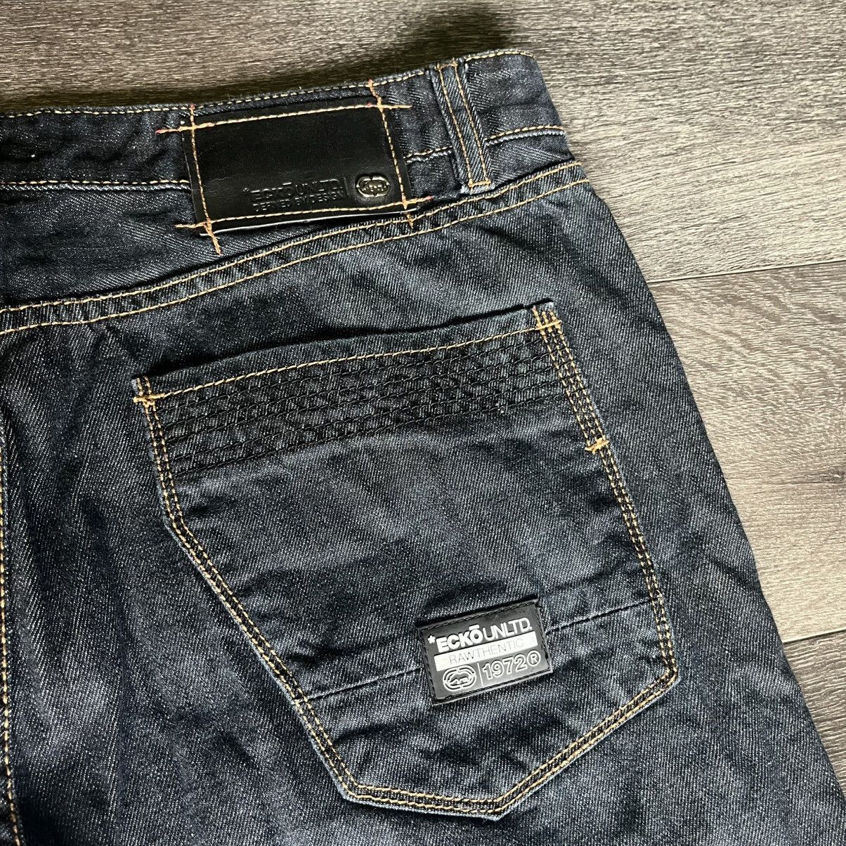 Ecko Unltd. Vintage Ecko Unlimited Biker Riveted Straight Denim Jeans 38 Size US 38 / EU 54 - 4 Thumbnail