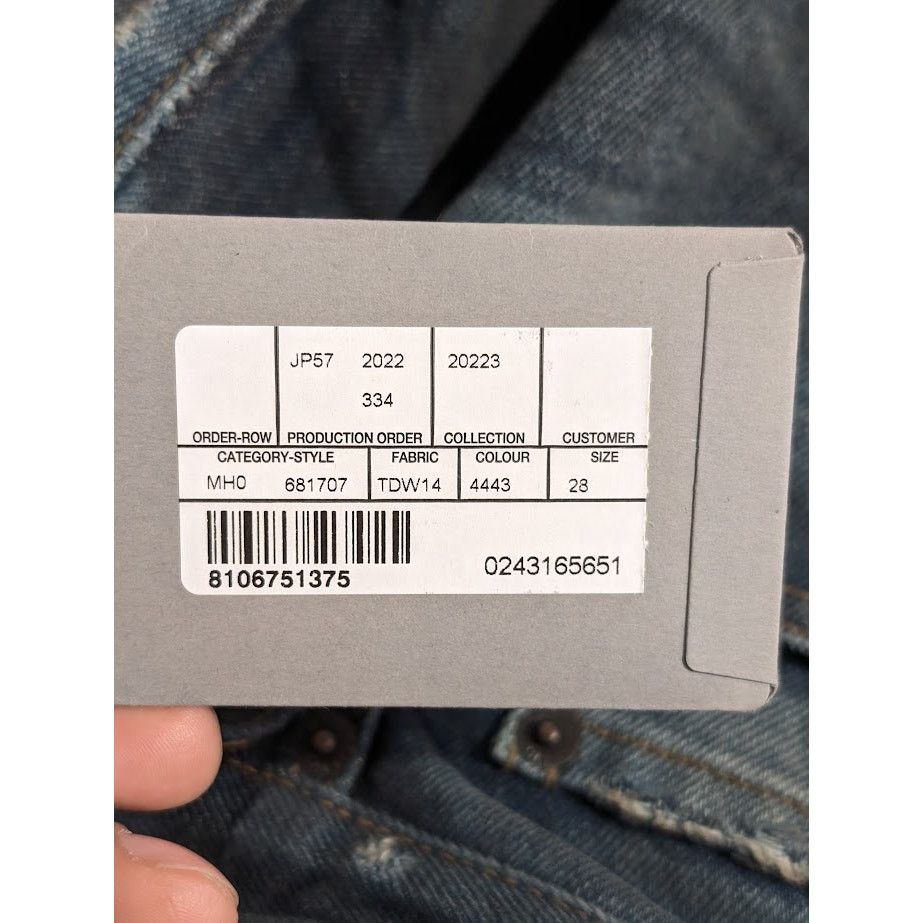 Balenciaga o1rshd1 Normal Fit Pants Organic Japanese Twill in Blue Size US 28 / EU 44 - 22 Thumbnail