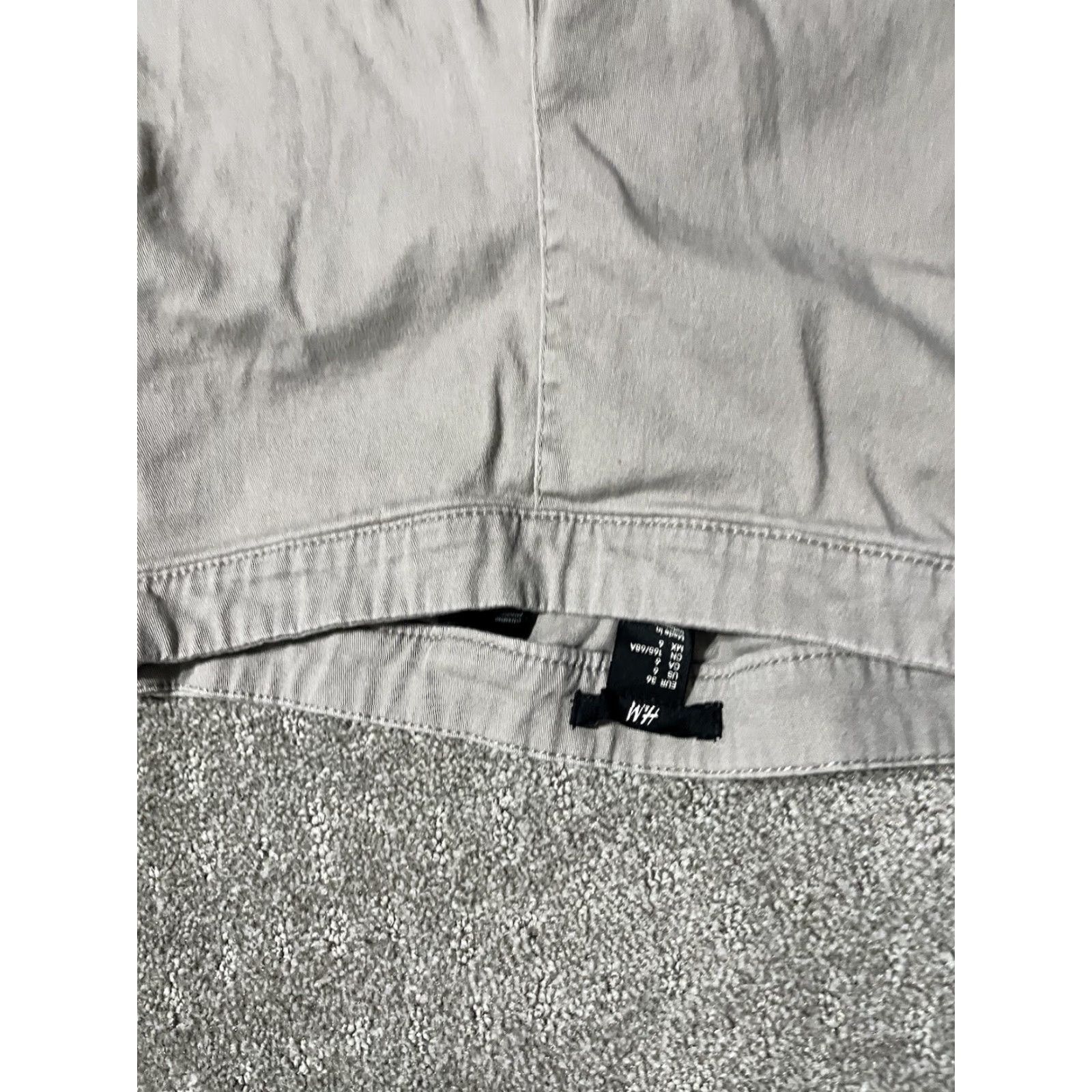 H&M H&M Dress Pants Women 6 Gray Business Casual Pull on Side Zip Ankle Size 28" / US 6 / IT 42 - 5 Thumbnail