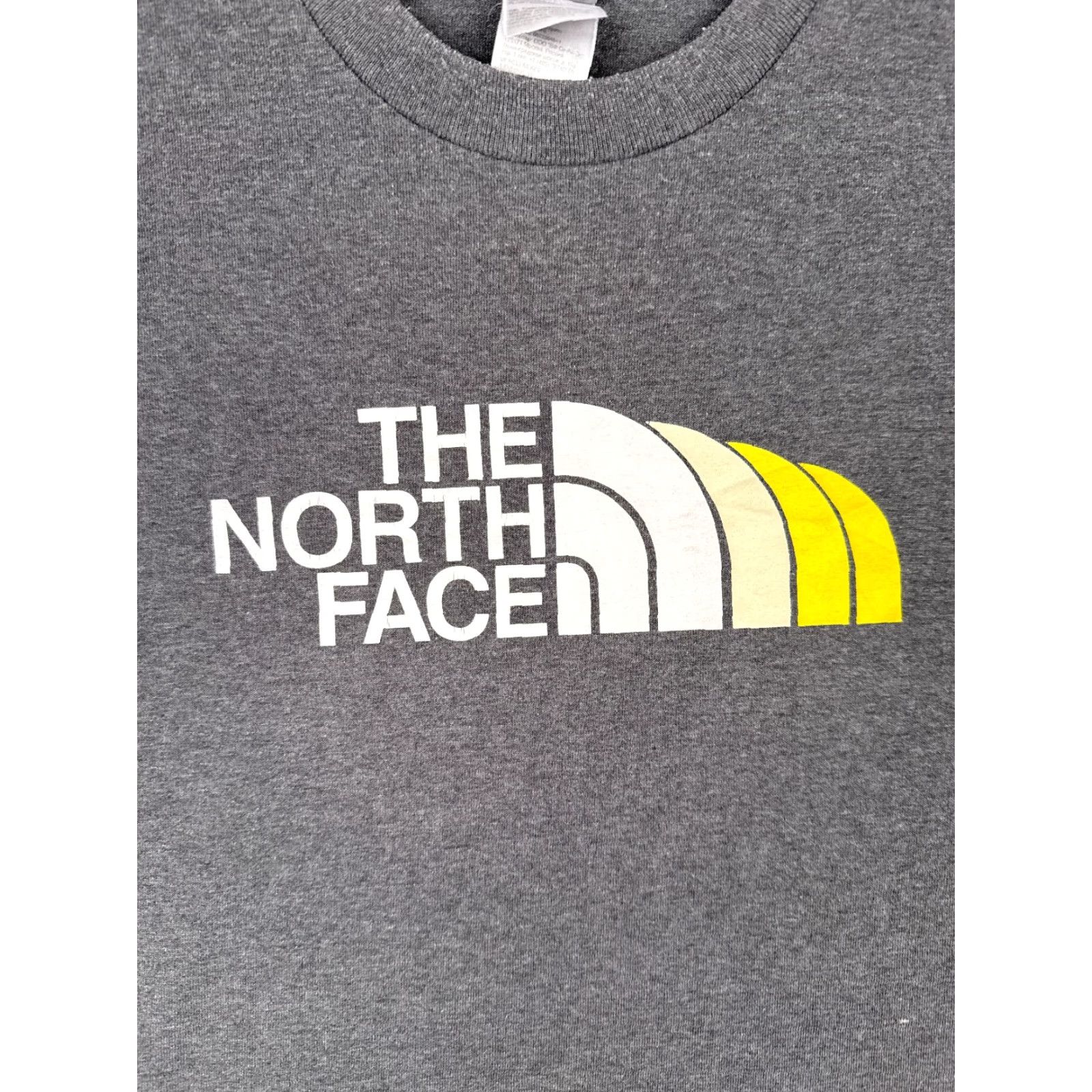 The North Face The North Face Shirt Men L Gray Logo Short Sleeve Crew Neck Cotton Blend Size US L / EU 52-54 / 3 - 6 Thumbnail