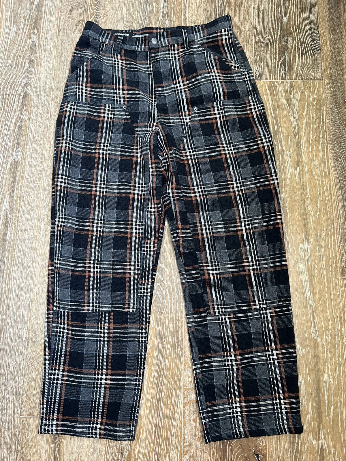 Budapesten ファッション Fucking Awesome PLAID DOUBLE KNEE PANT