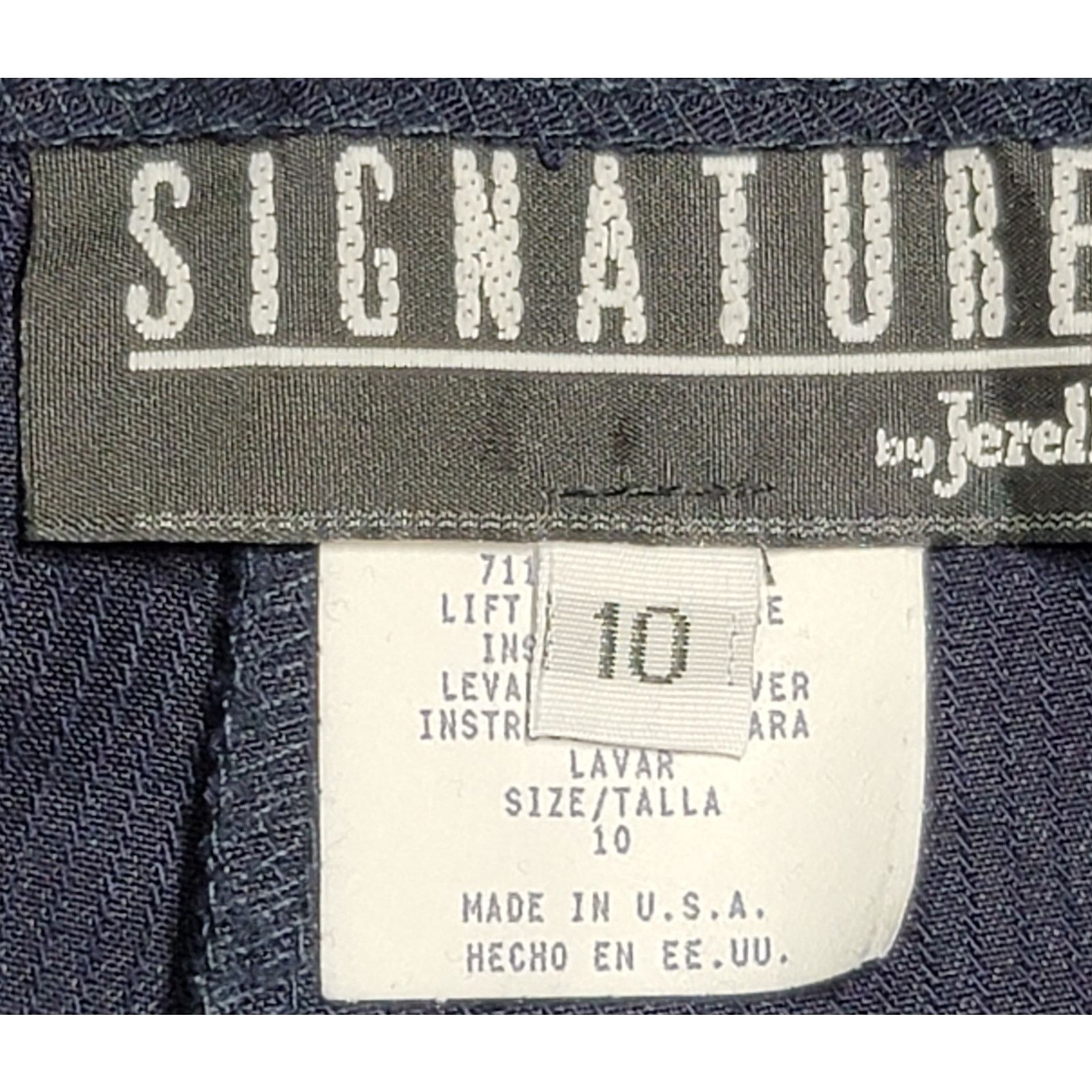Other Signature By Jerell Blue Pinstripe Pleated Dress Pants 10 Size 32" / US 10 / IT 46 - 4 Thumbnail
