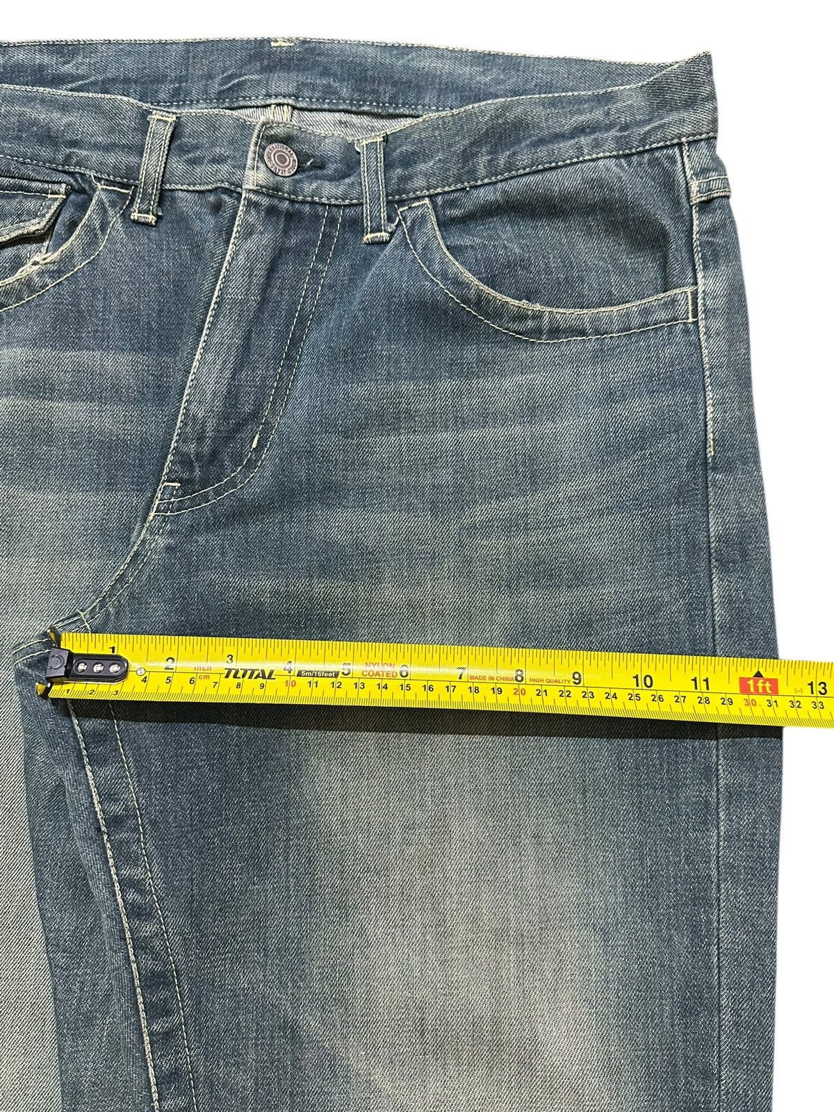 Japanese Brand Vintage Japanese Brand Mud Faded Stone Wash Distress Loose Size US 34 / EU 50 - 15 Thumbnail