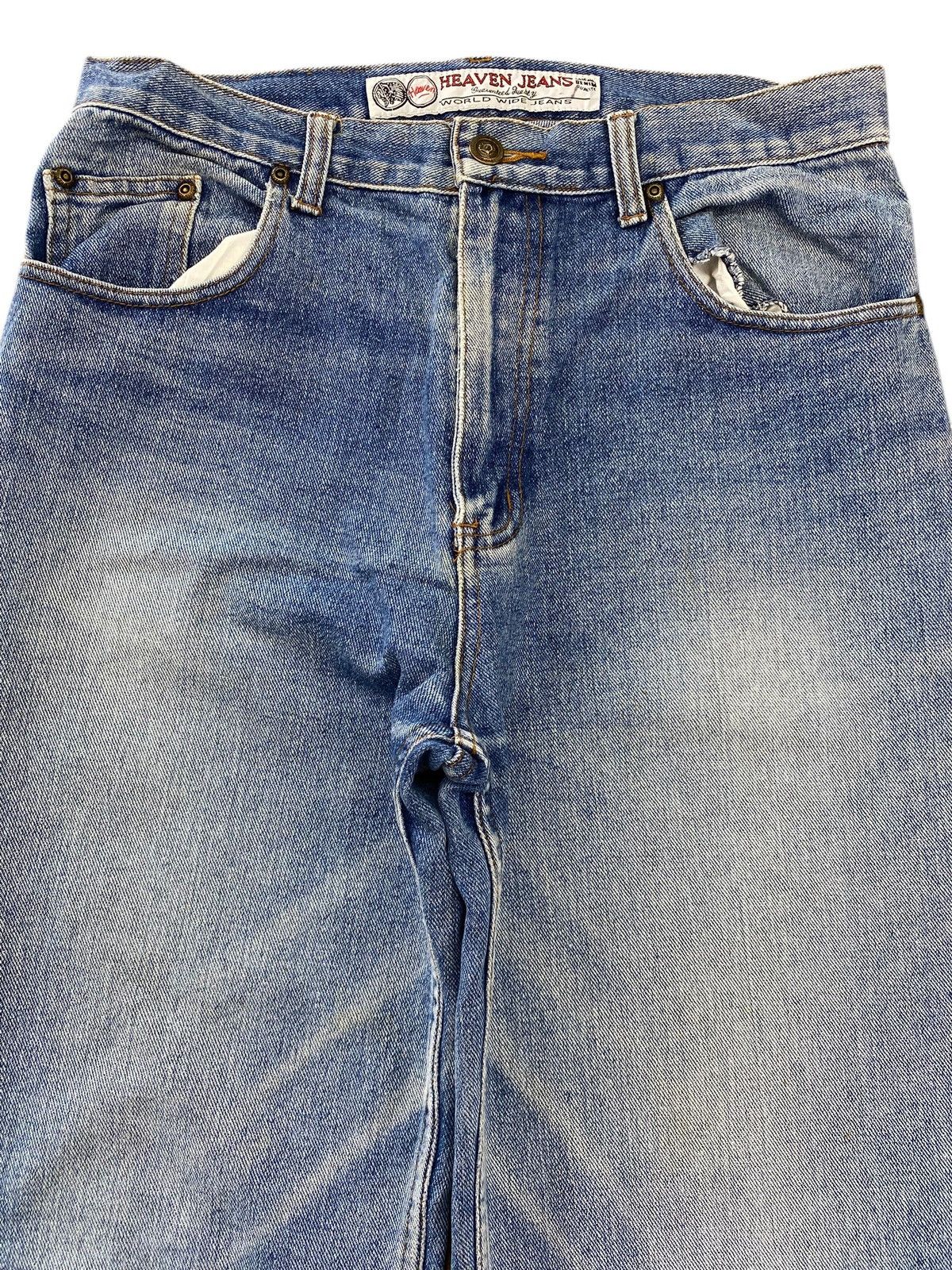 Japanese Brand Japanese Brand Faded Wash Whiskered Style Straight Leg Jeans Size US 30 / EU 46 - 2 Thumbnail