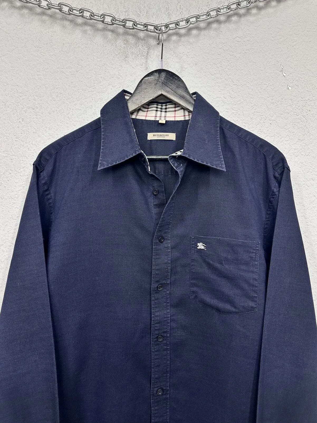 Vintage Wow 😻Shirt Burberry Long Sleeve Vintage Dolce Style Y2K Size US L / EU 52-54 / 3 - 4 Thumbnail